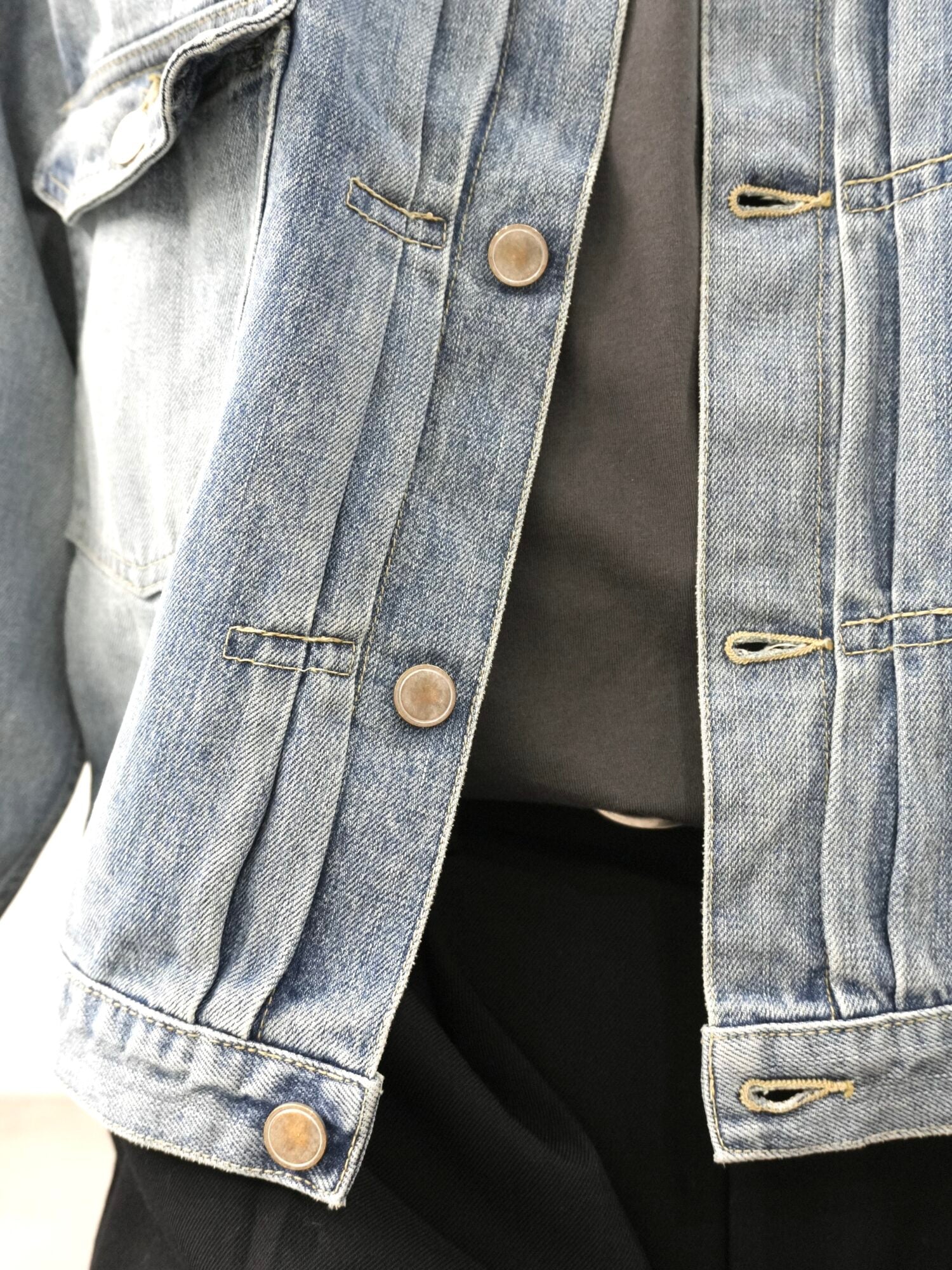 Unlikely Time Travel Trucker Jacket 1977Wash