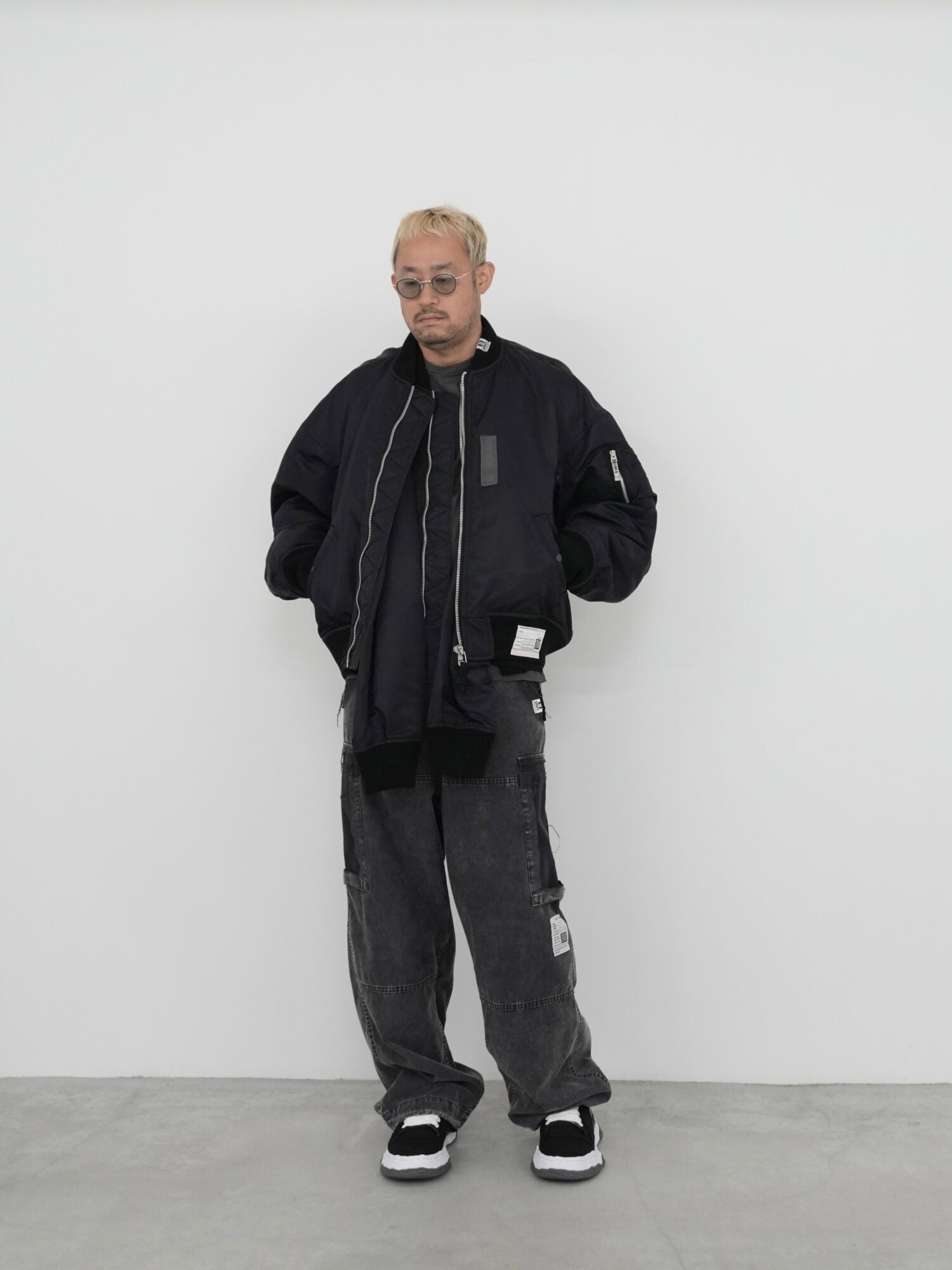 Front Layered Flight Jacket