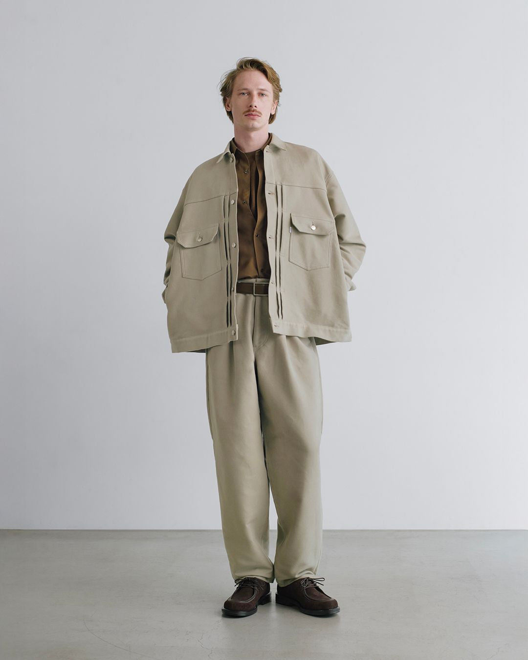 【8/22(土)発売】ALUMO for GP L/S Oversized Regular Collar Shirt
