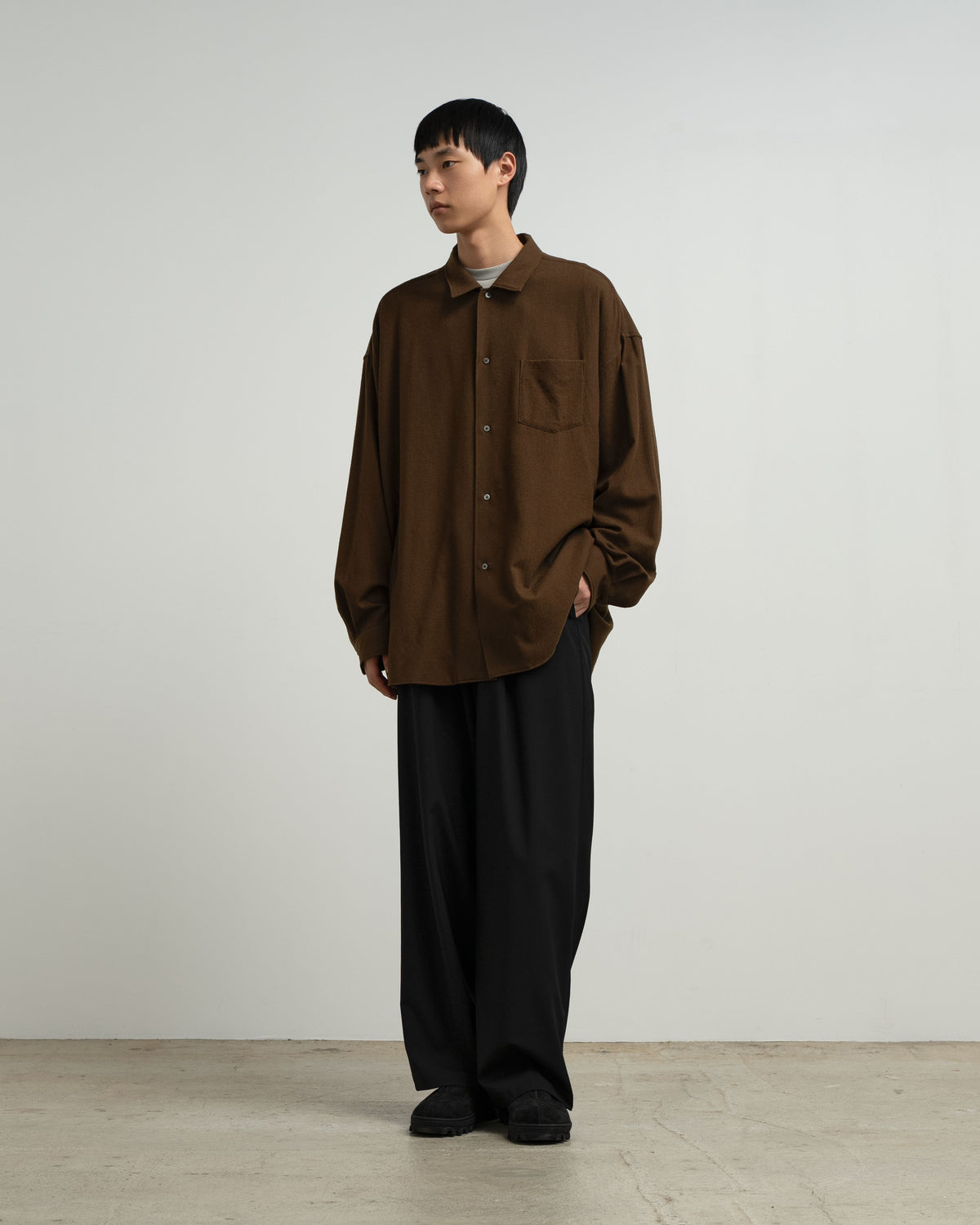 Extra Fine Wool Lawn L/S Sleeping Shirt