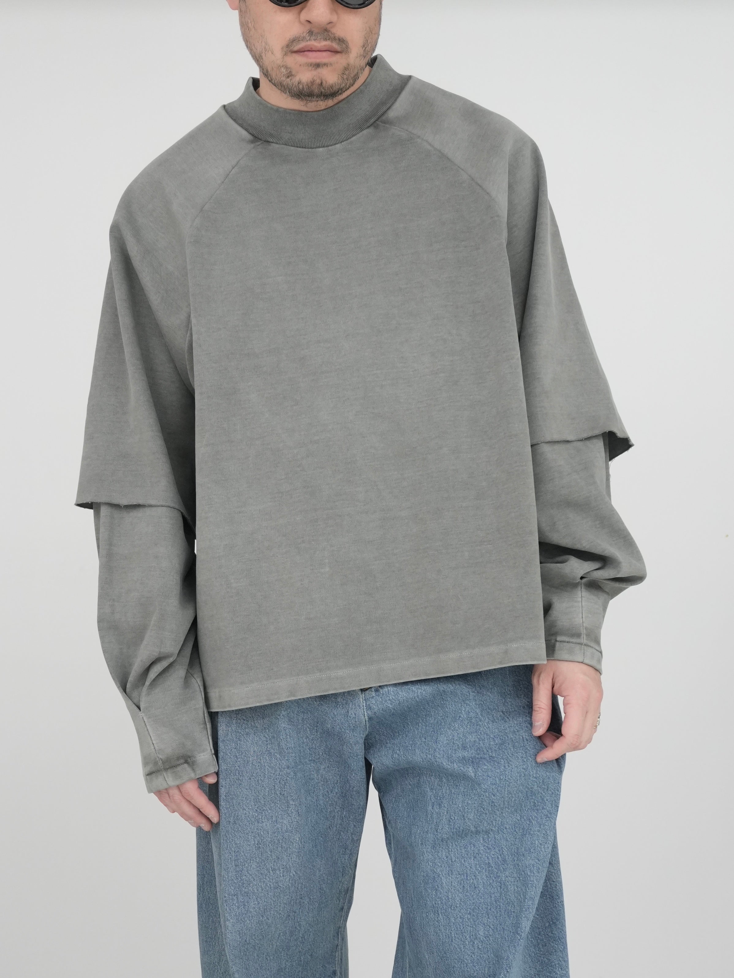 RAGLAN LAYERED LONGSLEEVE TEE