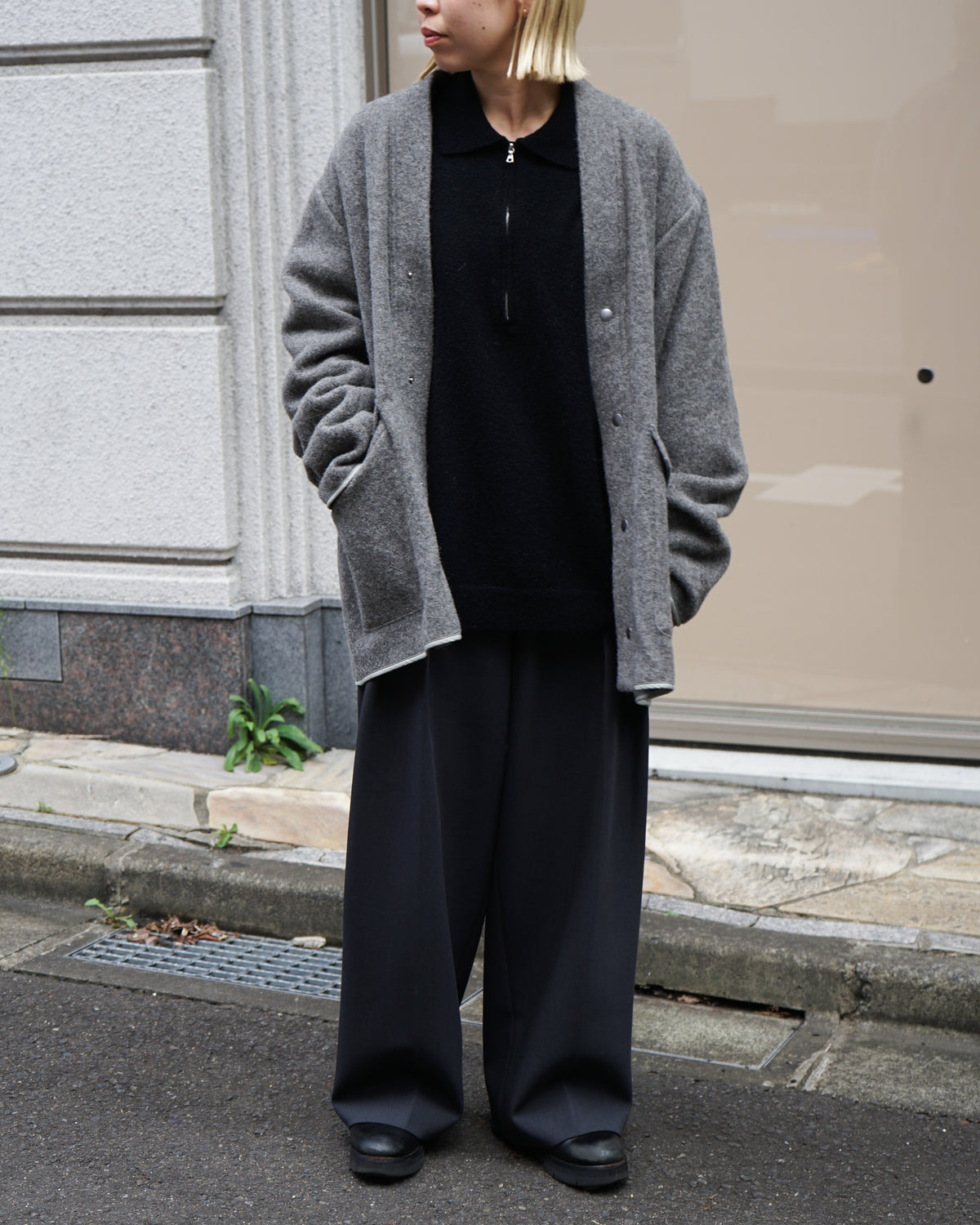 SNAP BUTTON BLOUSON B
