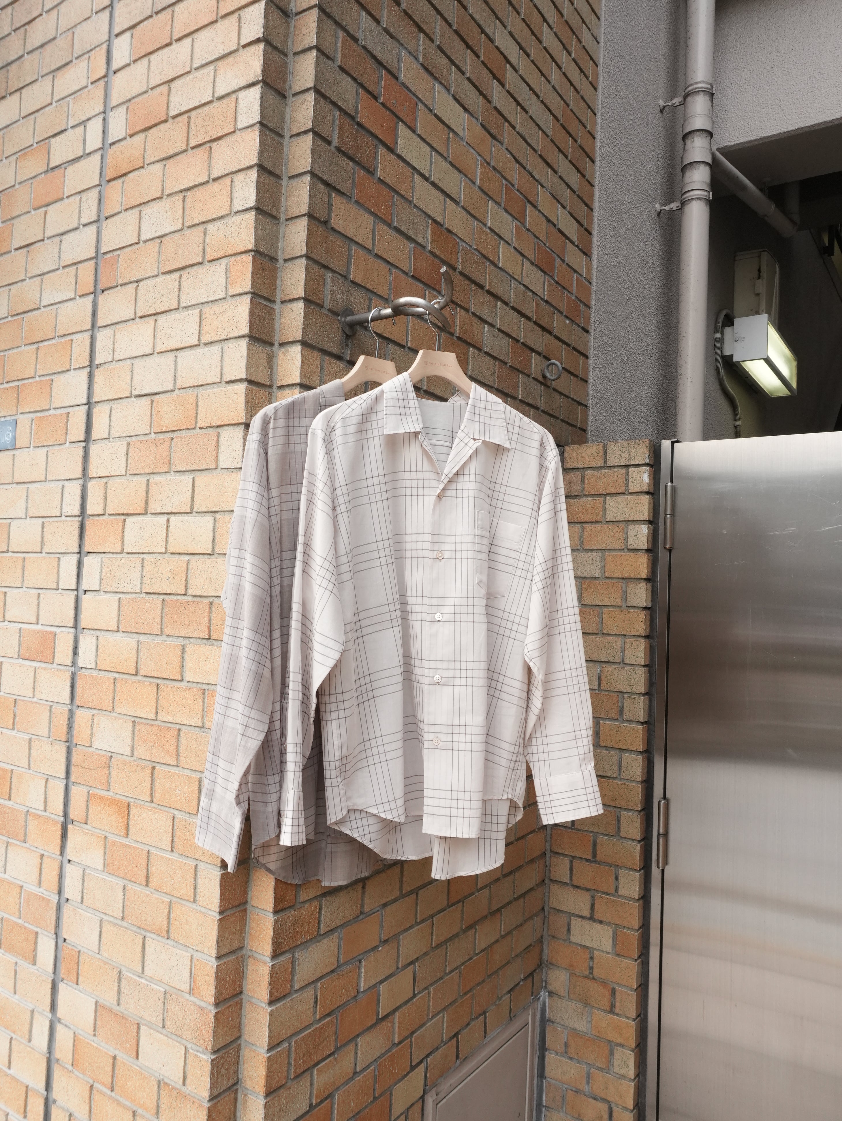 【26SS】60/1 ORGANIC COTTON HIGH TWISTED LOAN OPEN COLLAR L/S SHIRT