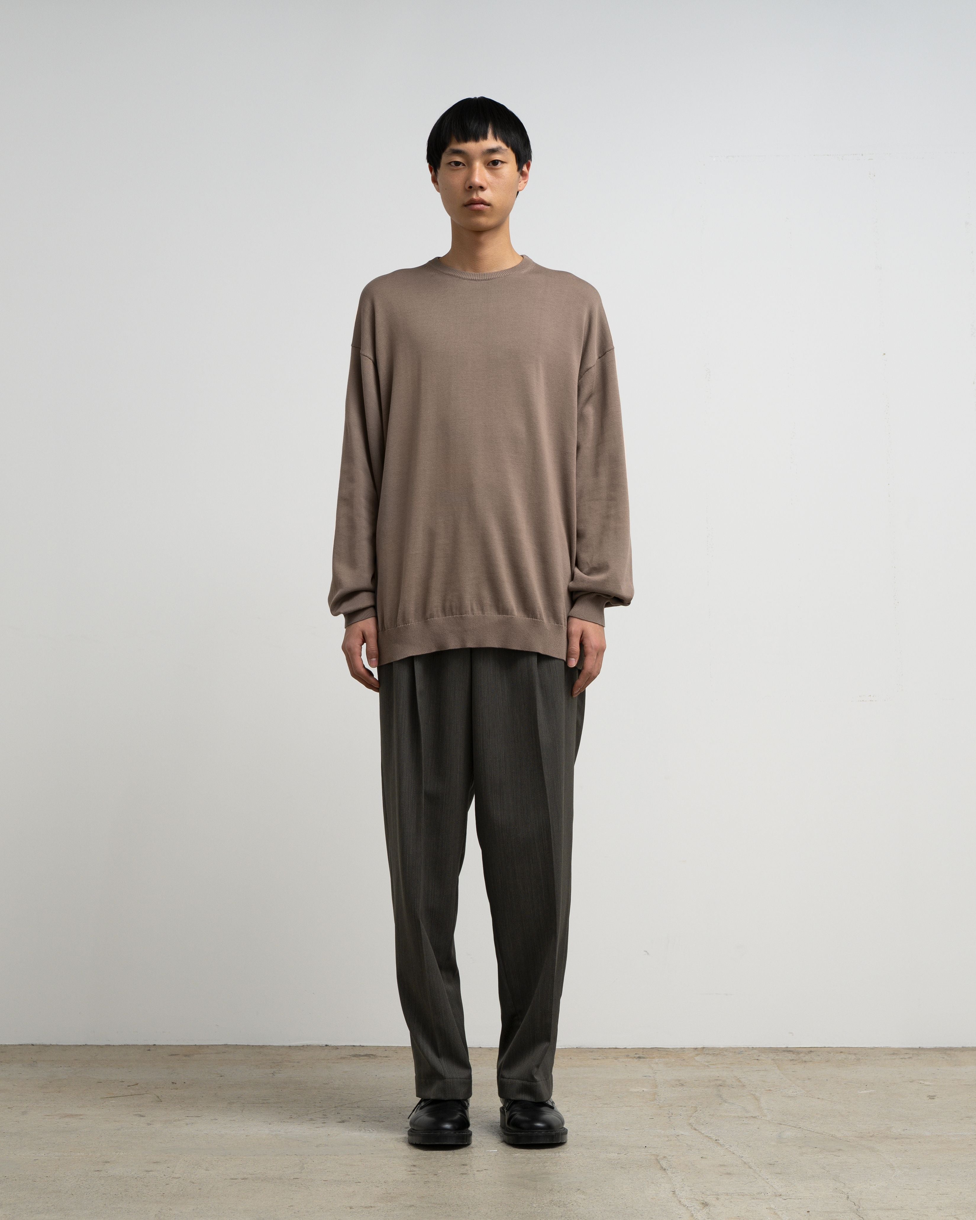 Suvin High Gauge L/S Crew Neck Knit
