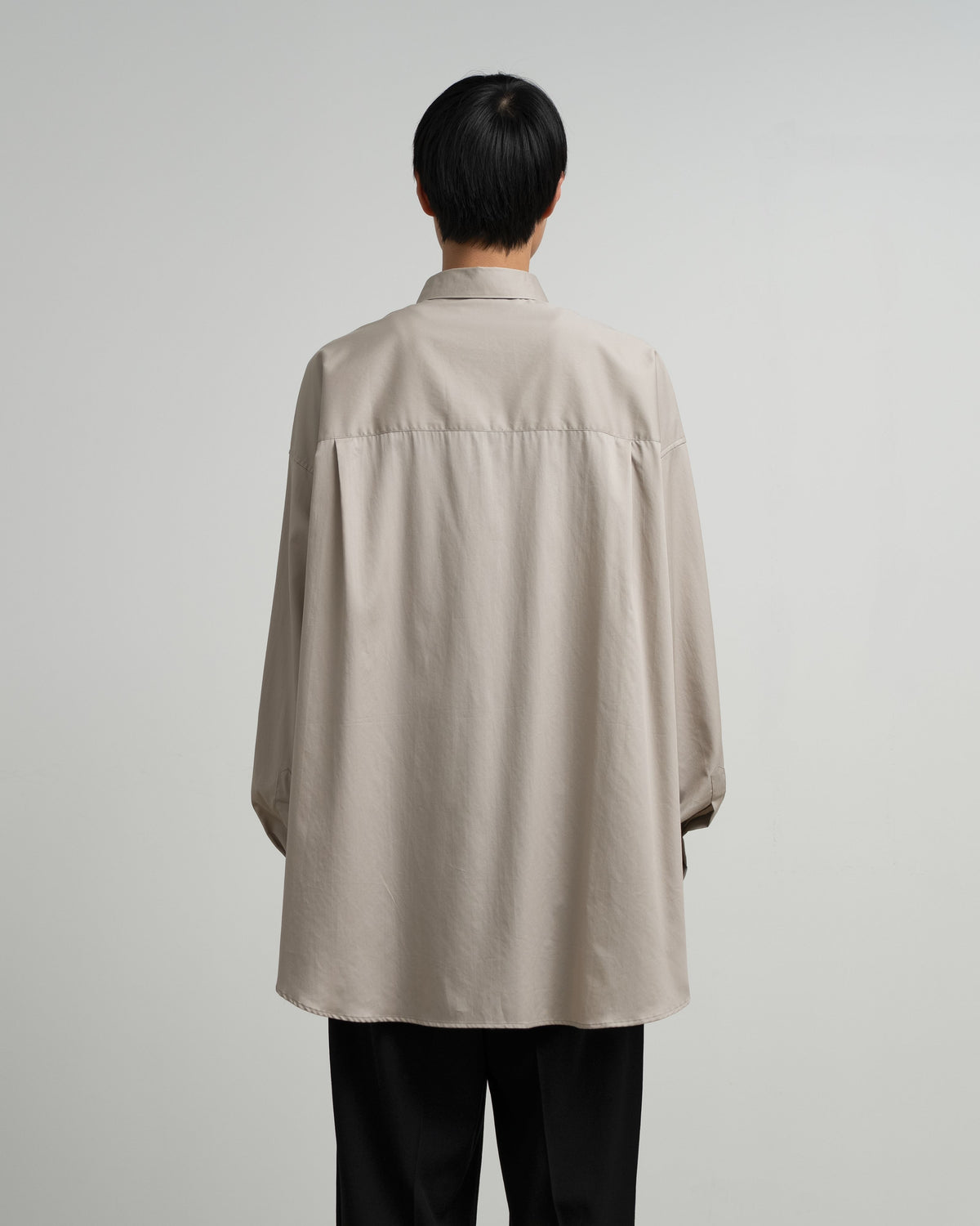 Silicon Poplin Oversized Regular Collar Shirt