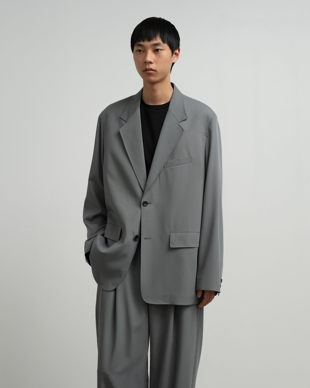 Techno Wool Twill Compact Shoulder Jacket