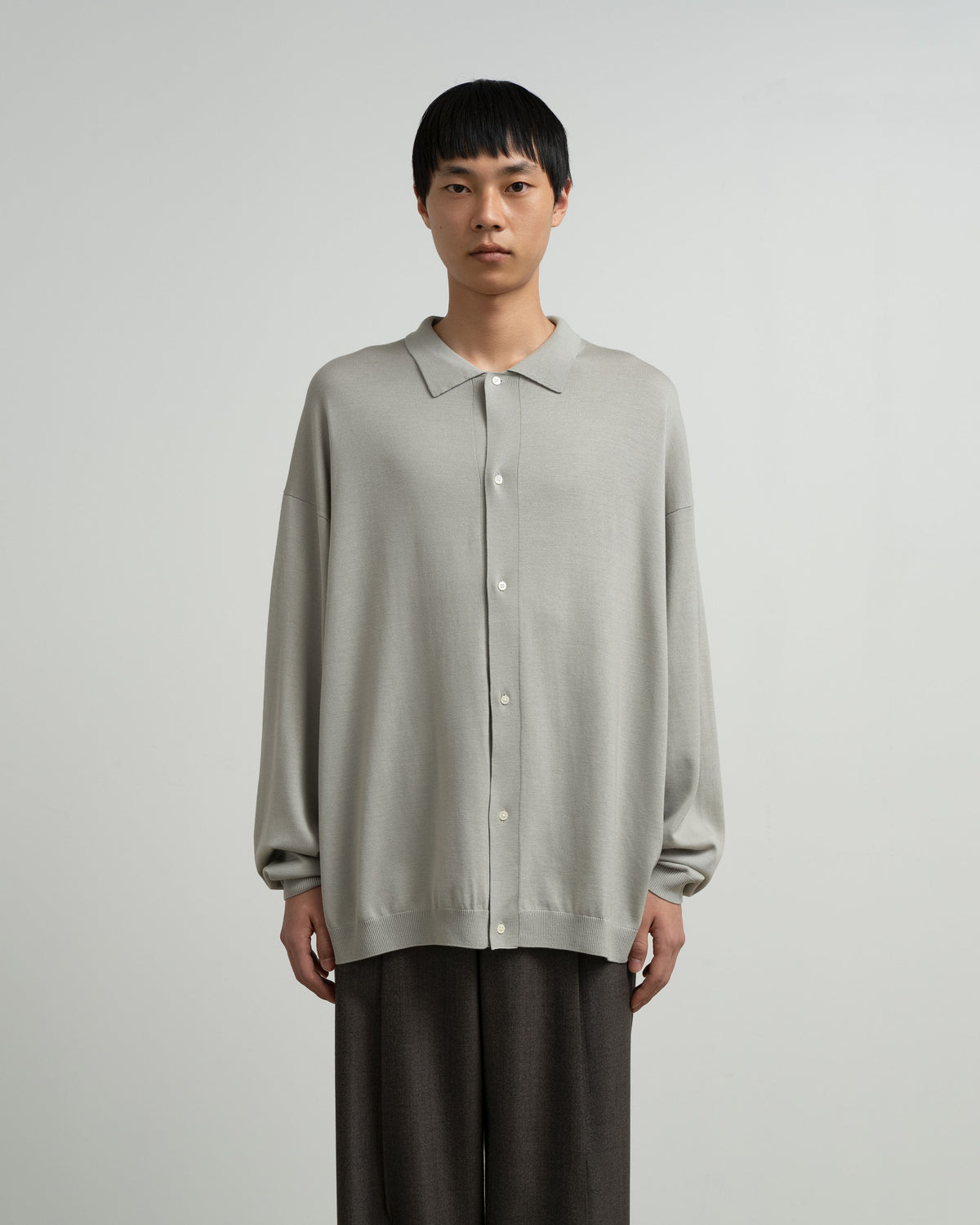 High Gauge Oversized L/S Knit Shirts