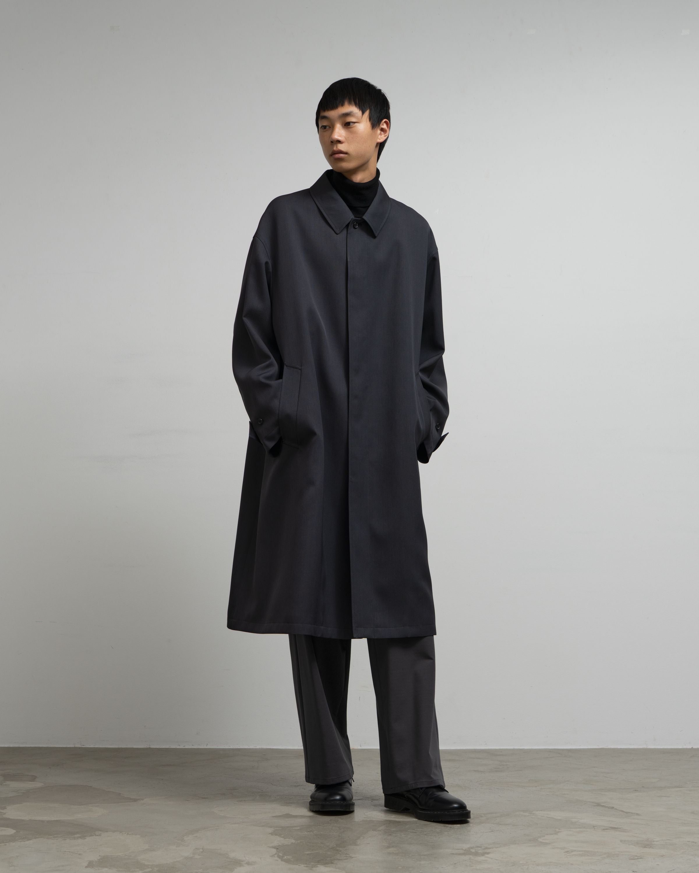 Graphpaper MEN【9/19(土)発売】Scale Off Wool Balmacaan Coat
