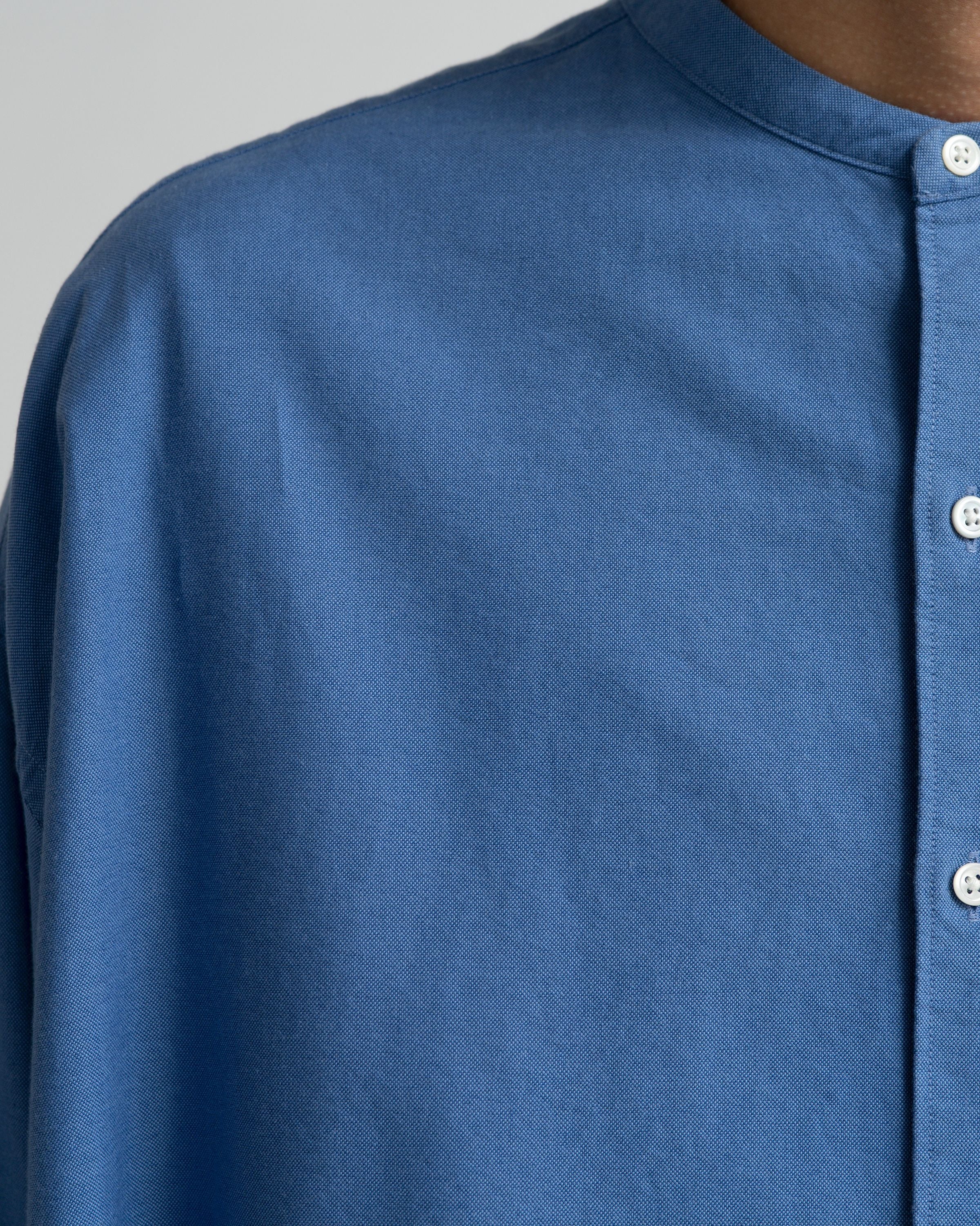 【8/1(土)発売】Oxford L/S Oversized Band Collar Shirt