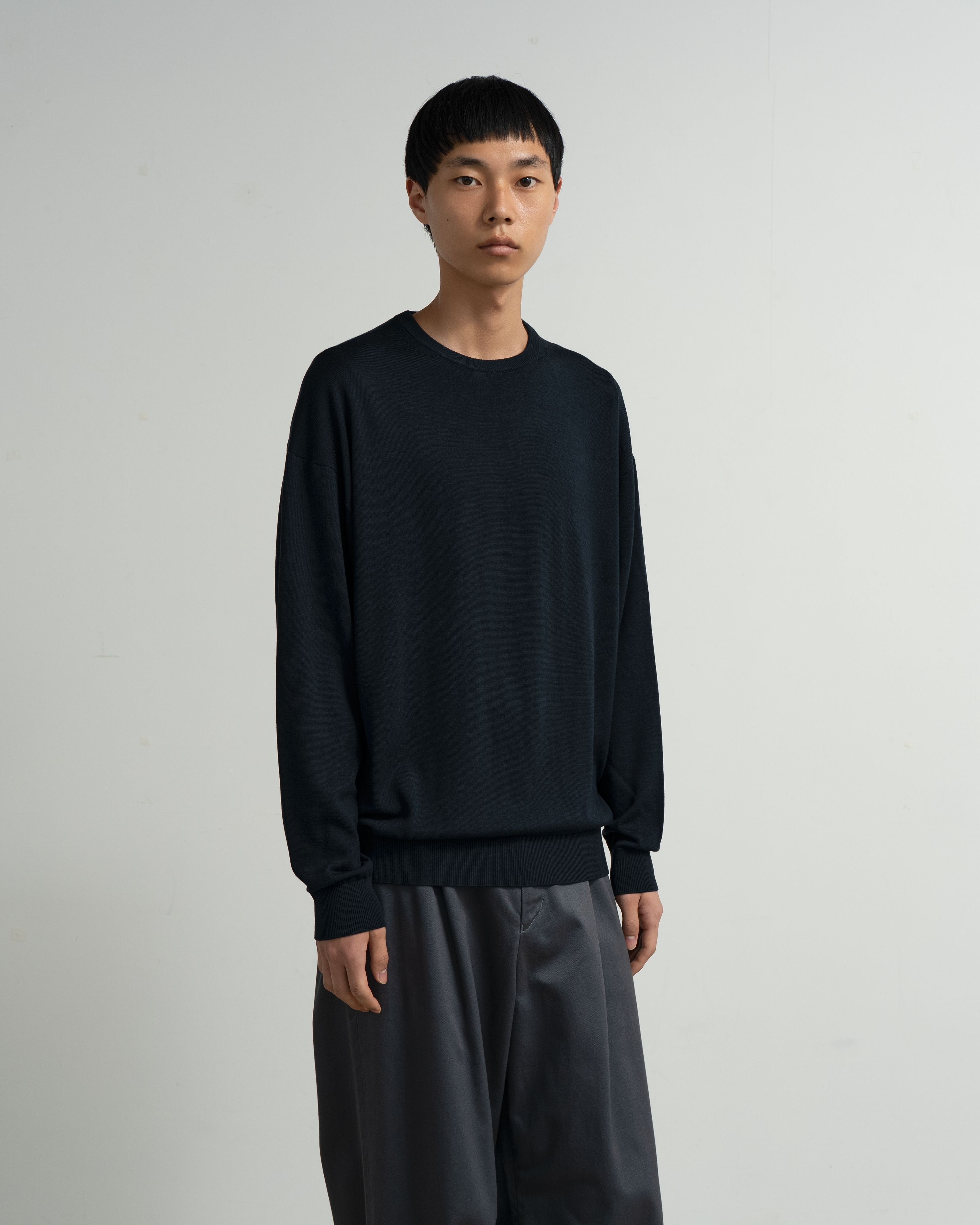 【9/5(土)発売】High Gauge L/S Oversized Crew Neck Knit (basic)
