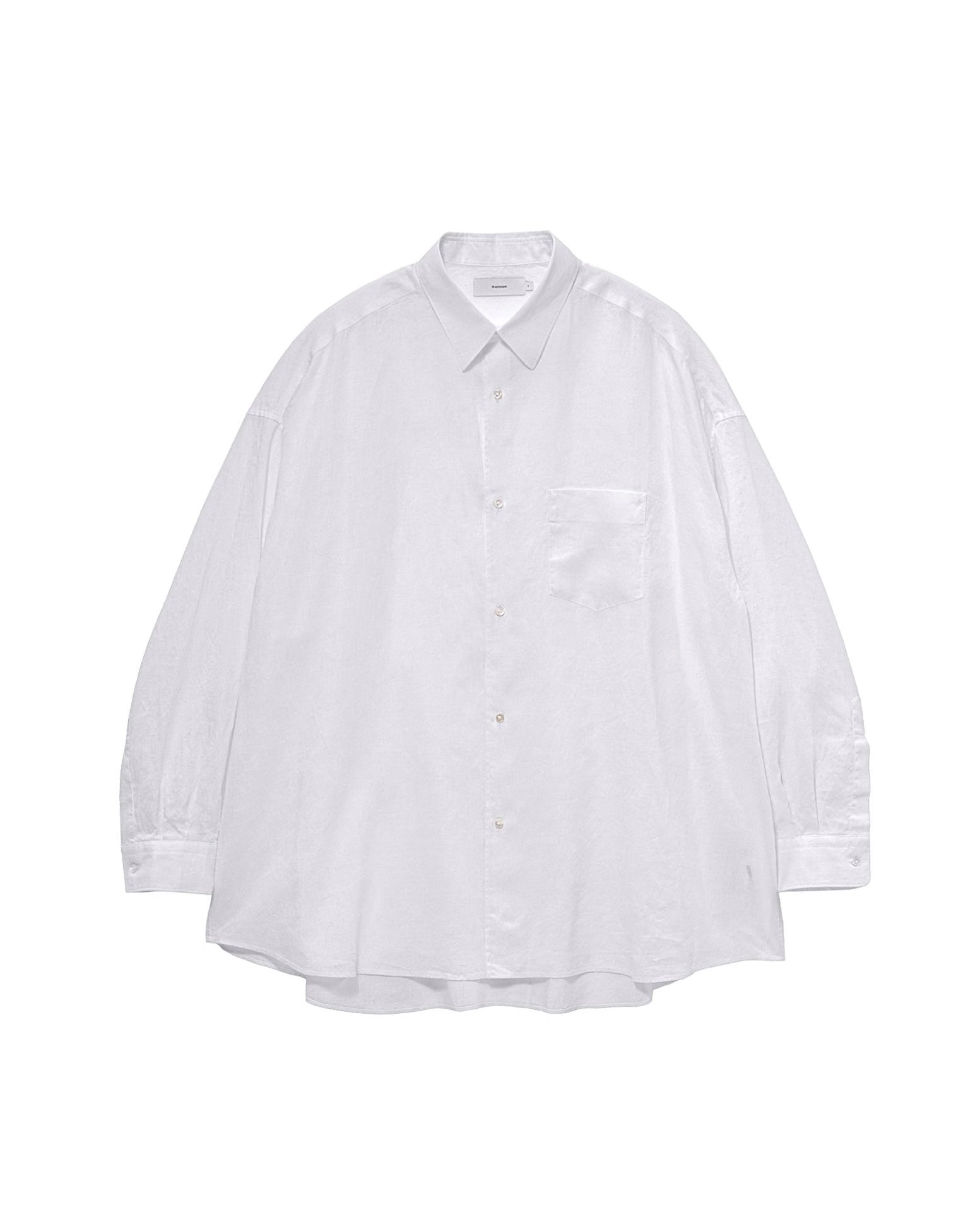 【6/20(土)発売】Linen L/S Oversized Regular Collar Shirt
