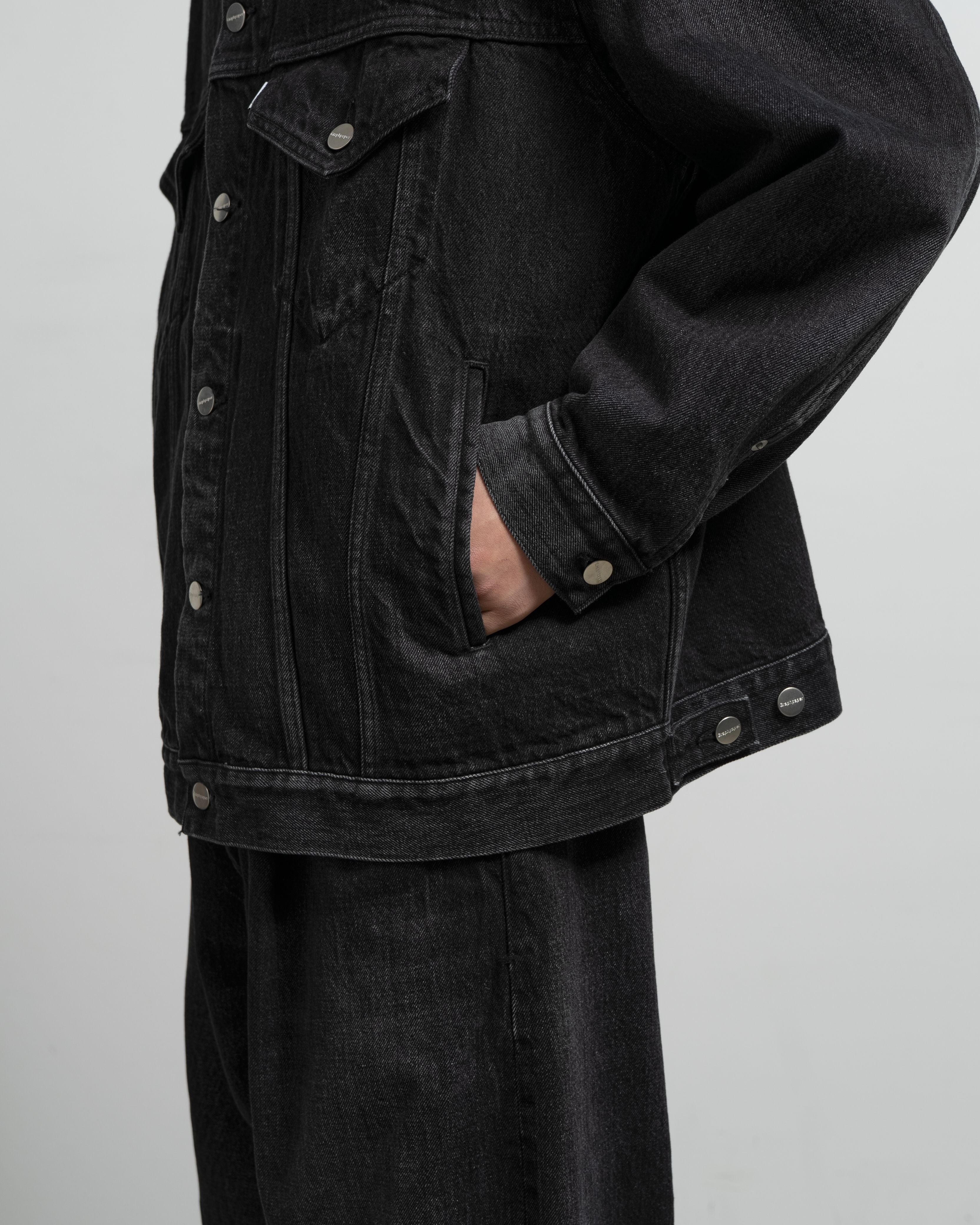 Selvage Denim Trucker Jacket -DARK FADE-