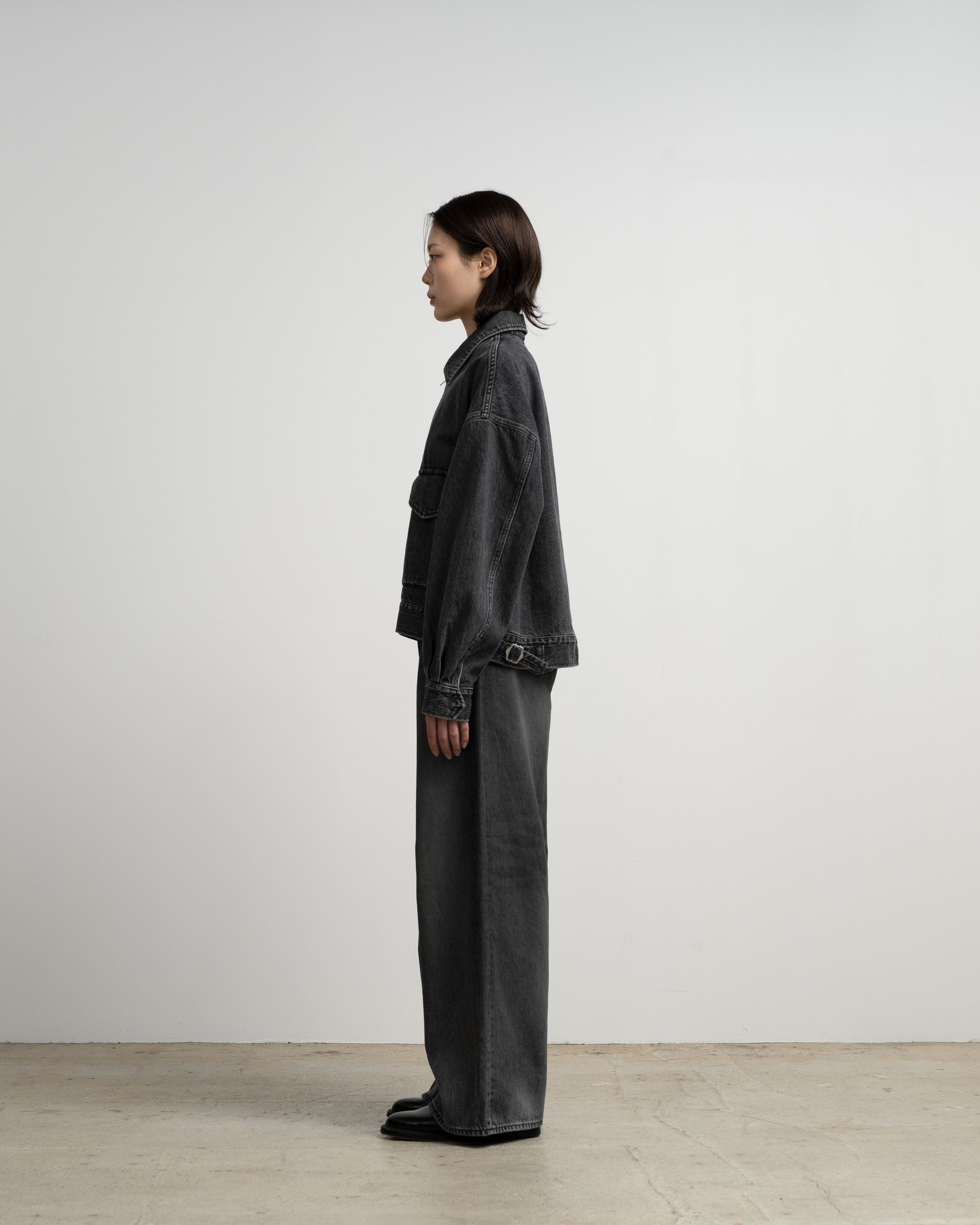 Selvage Denim Zip Jacket -LIGHT FADE-