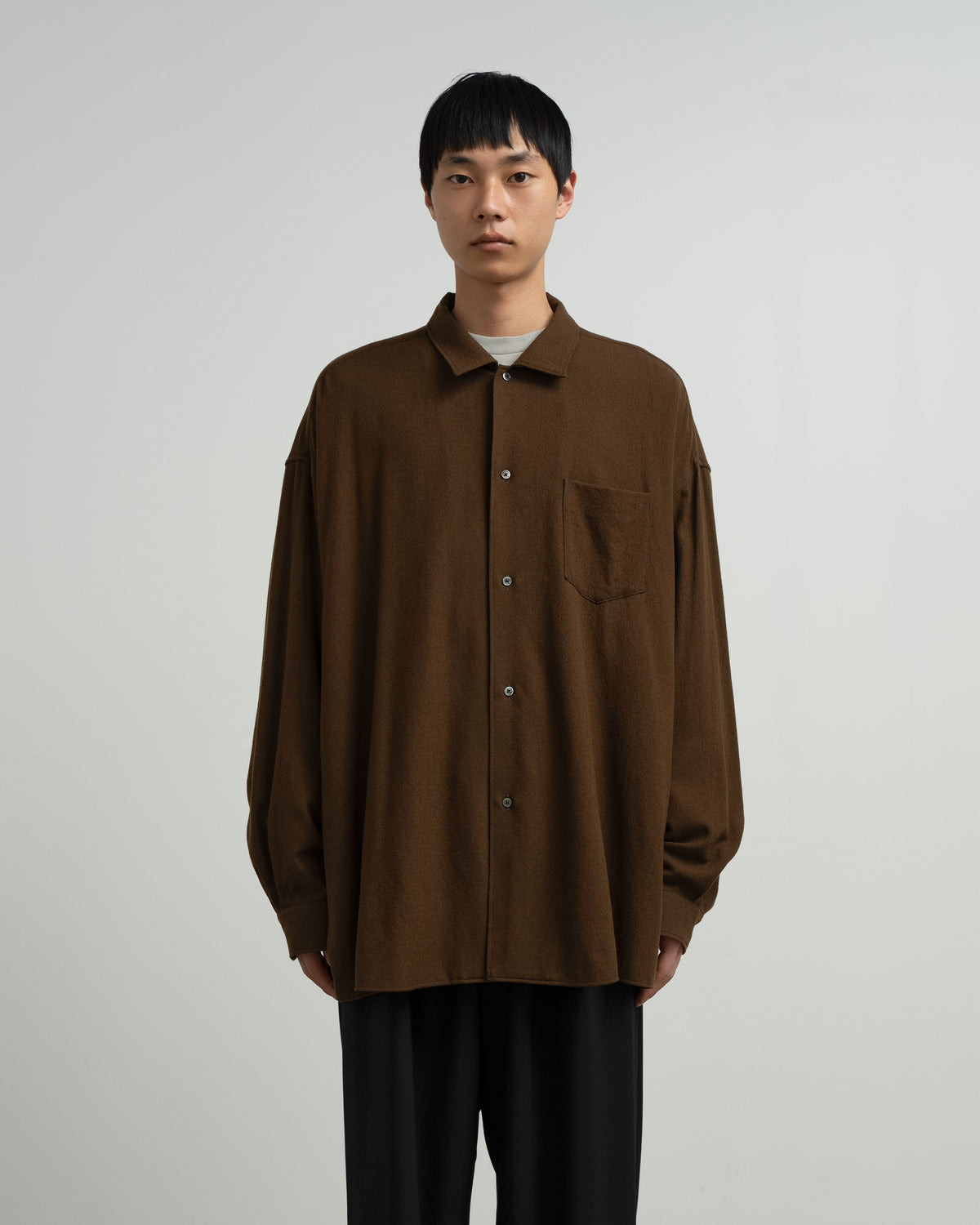 Extra Fine Wool Lawn L/S Sleeping Shirt