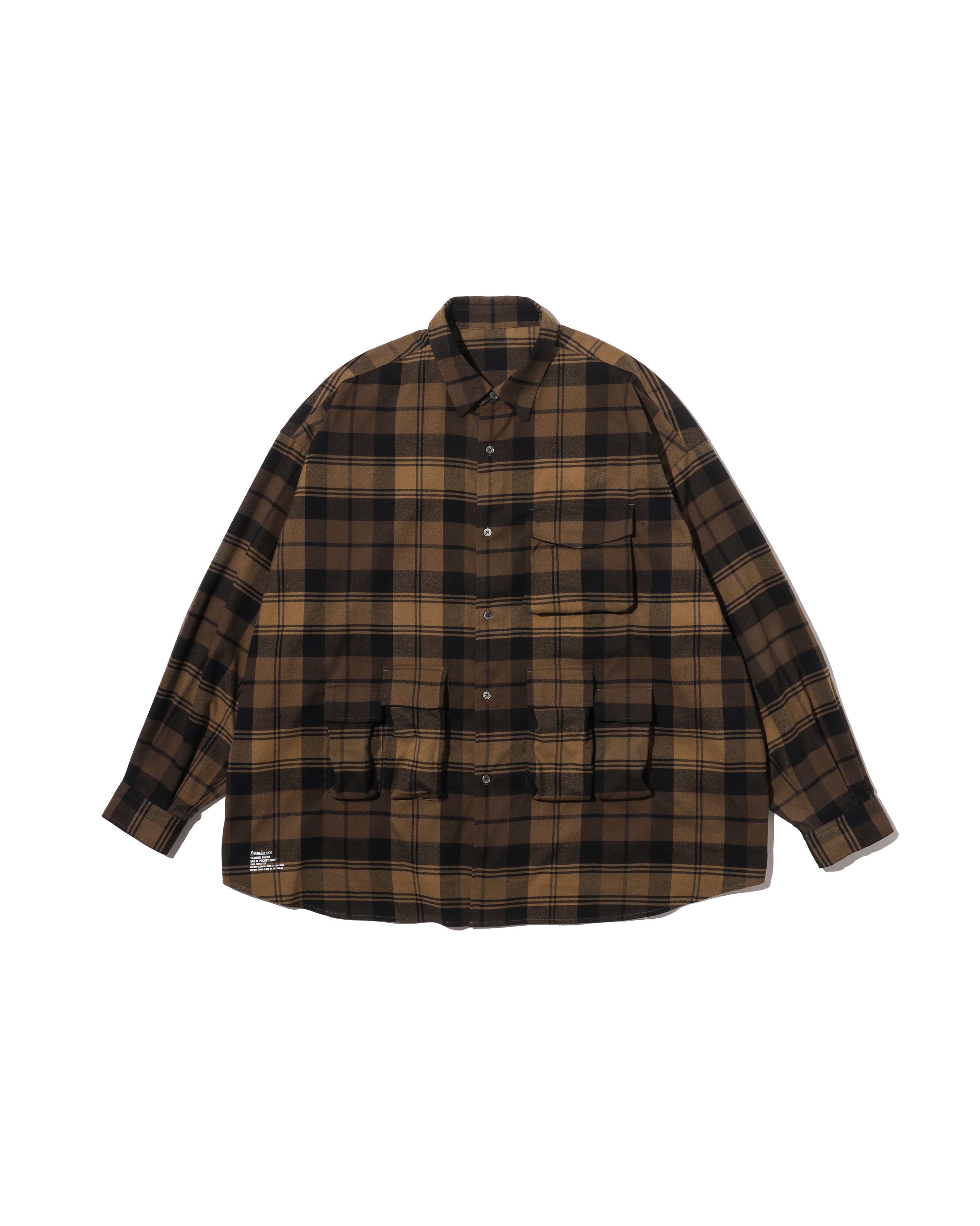FLANNEL CHECK MULTI POCKET SHIRT