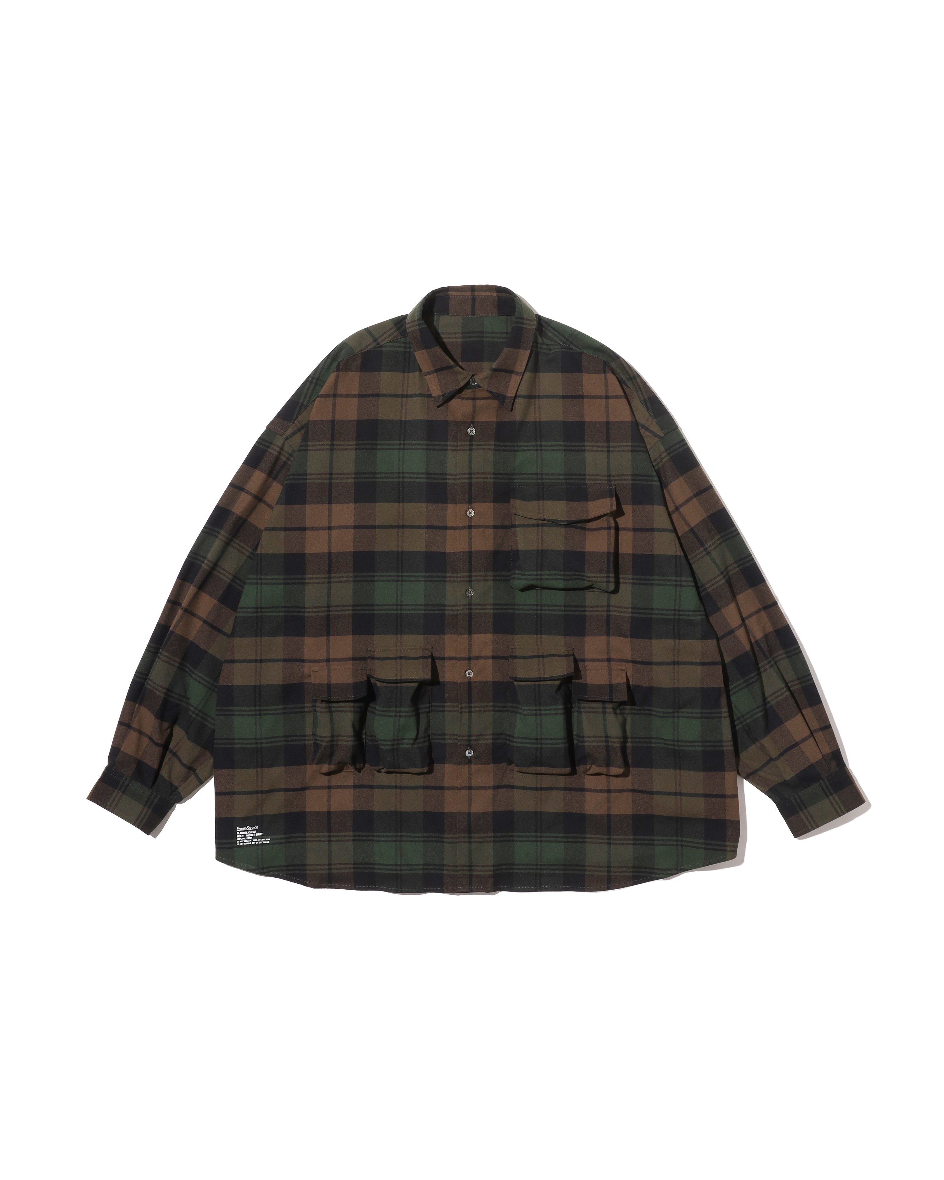 FLANNEL CHECK MULTI POCKET SHIRT