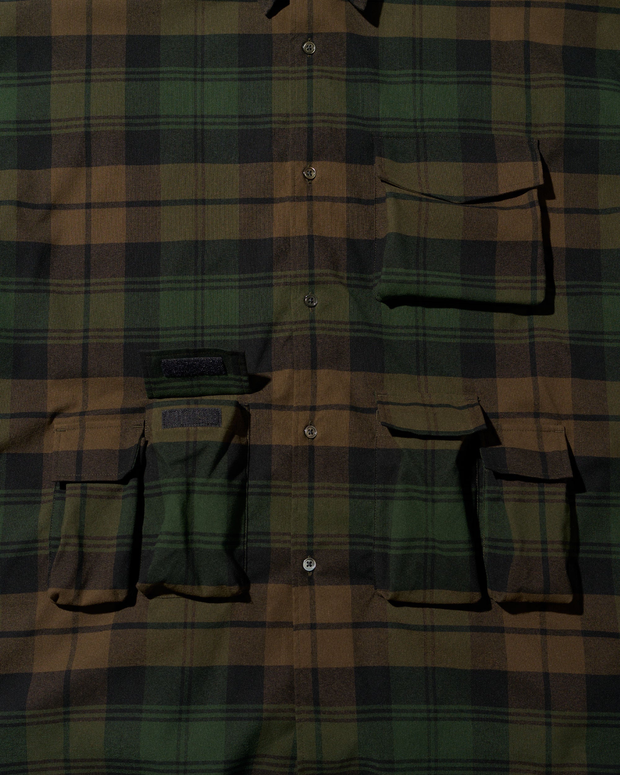 FLANNEL CHECK MULTI POCKET SHIRT