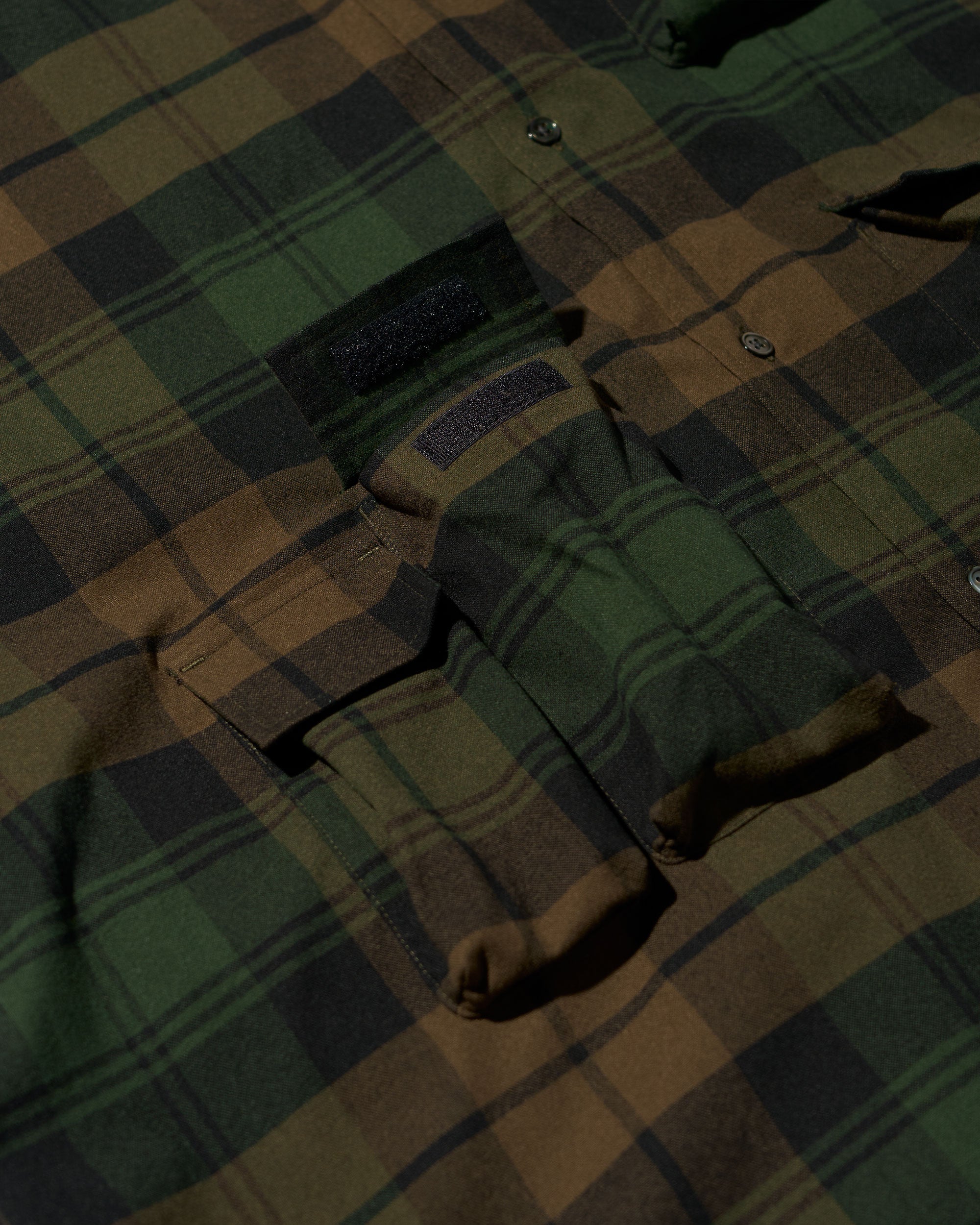 FLANNEL CHECK MULTI POCKET SHIRT