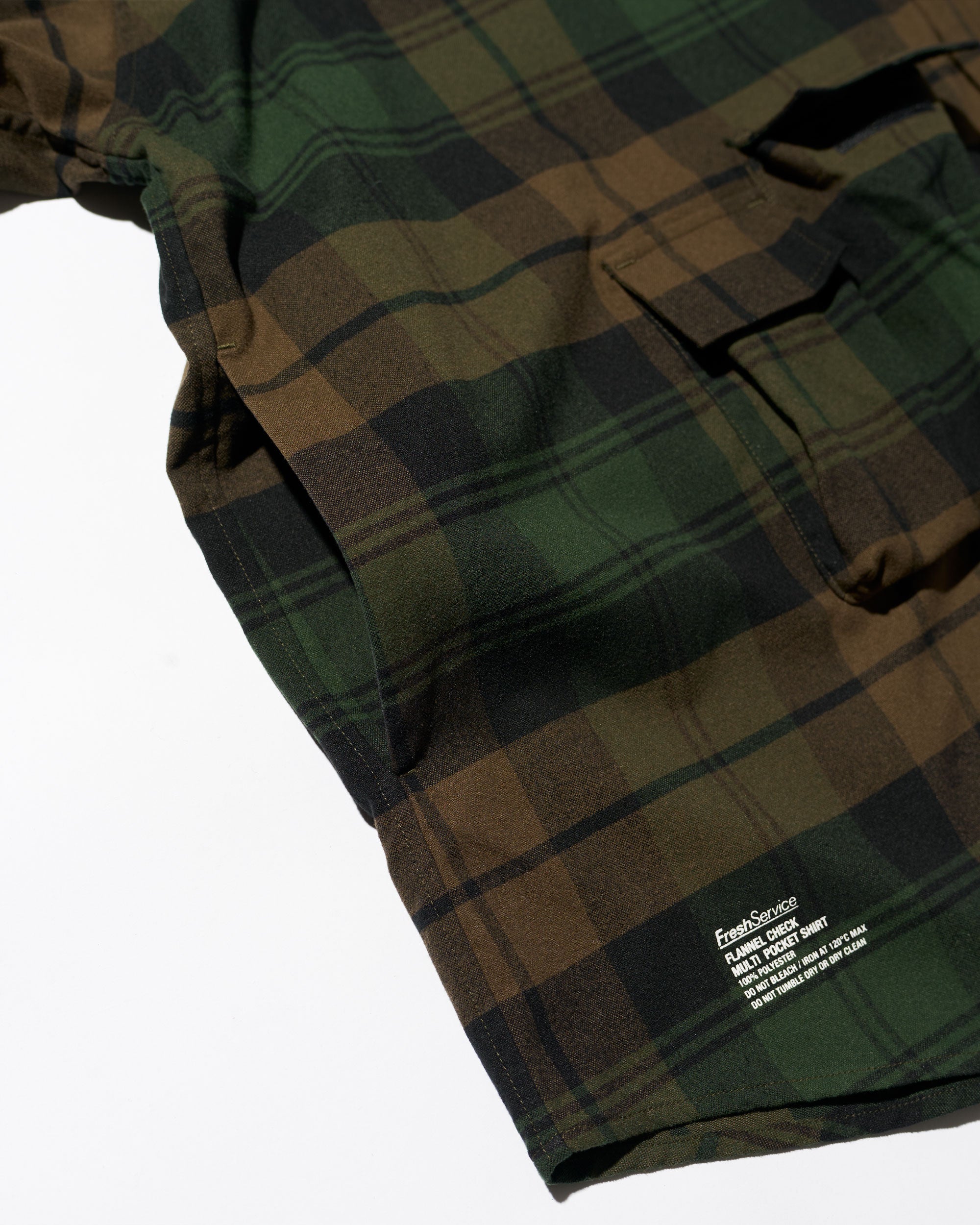 FLANNEL CHECK MULTI POCKET SHIRT