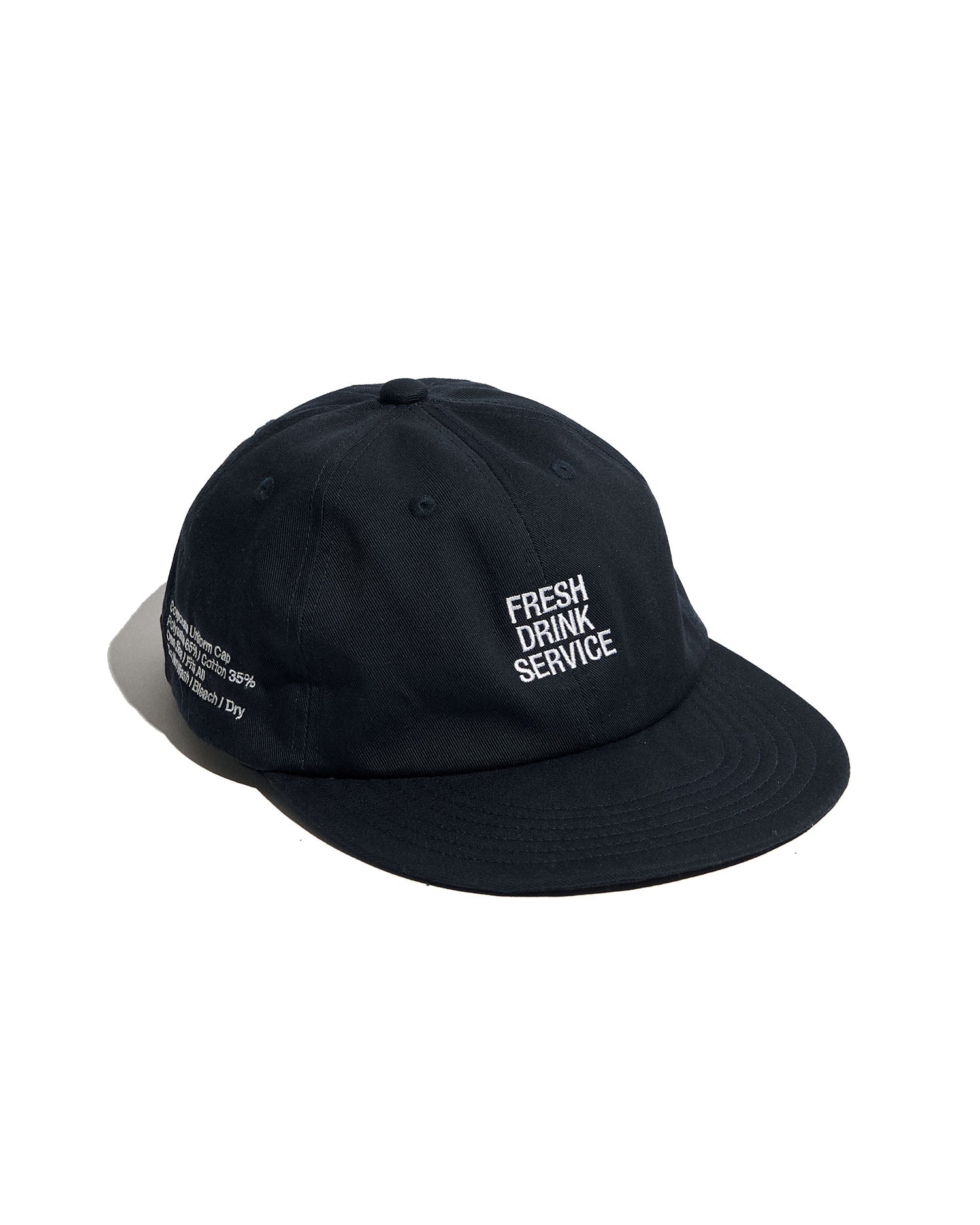 Fresh Drink Service ブラック キャップ FDS_CORPORATE UNIFORM CAP