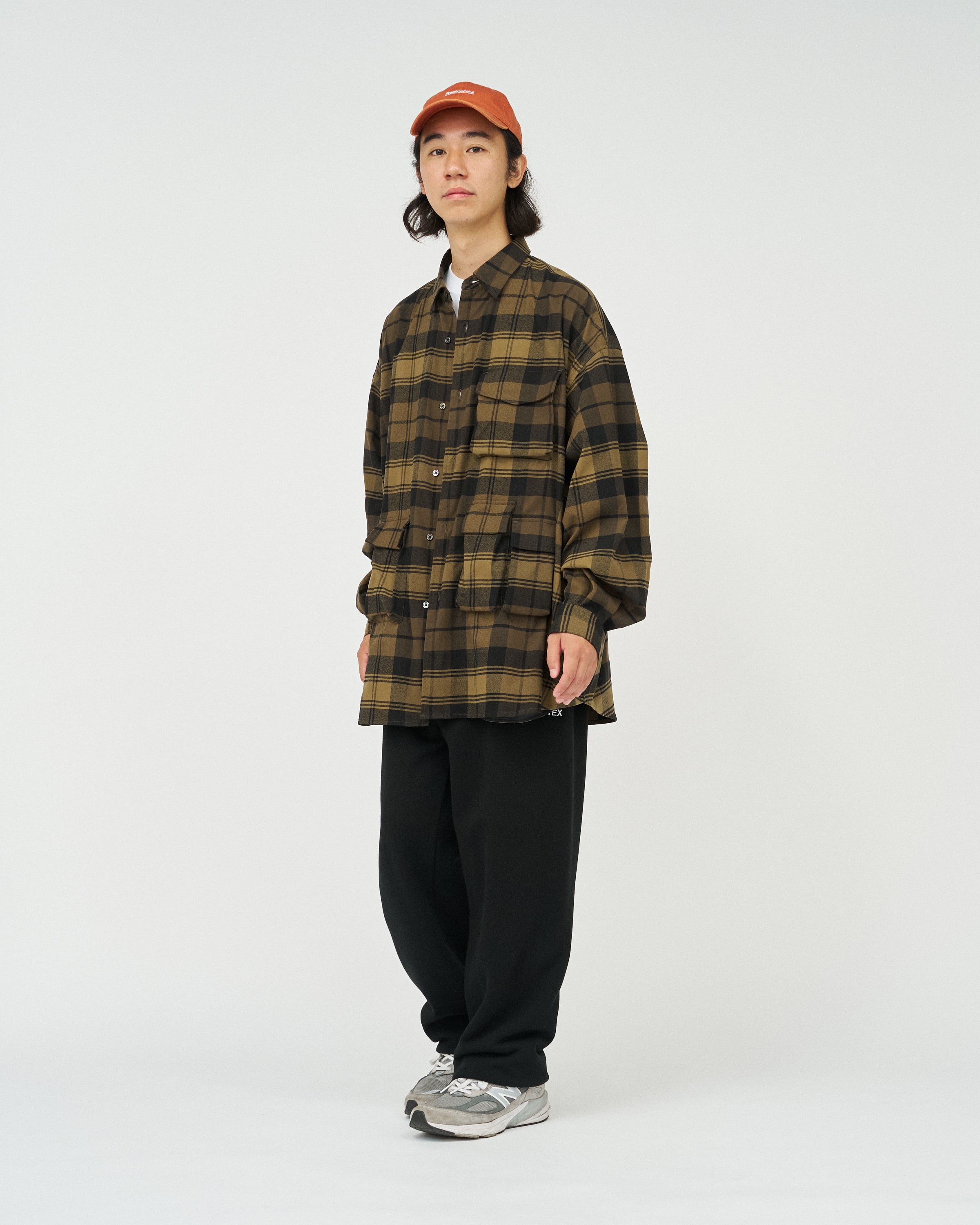 FLANNEL CHECK MULTI POCKET SHIRT