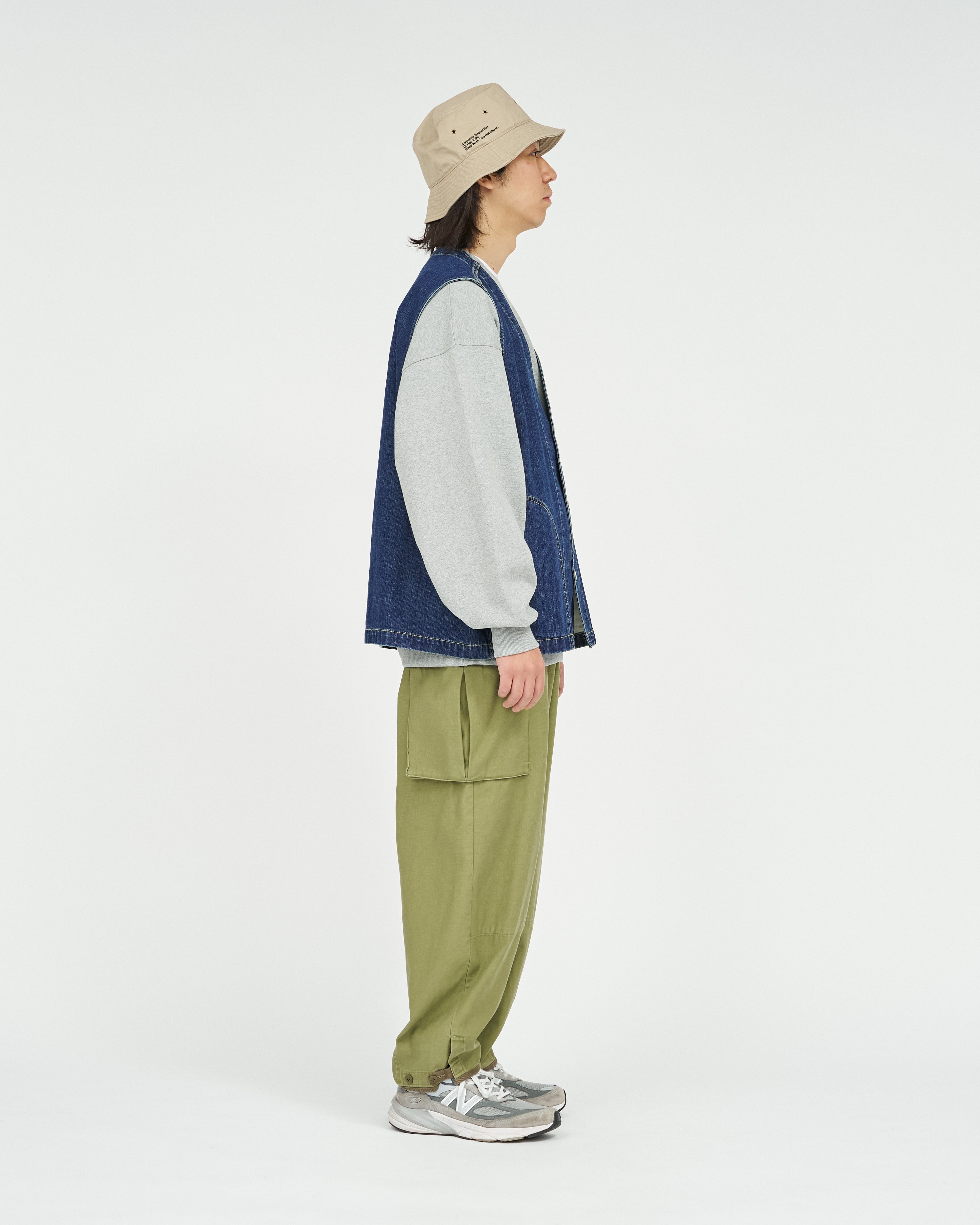 WORKERS DENIM VEST FADE INDIGO