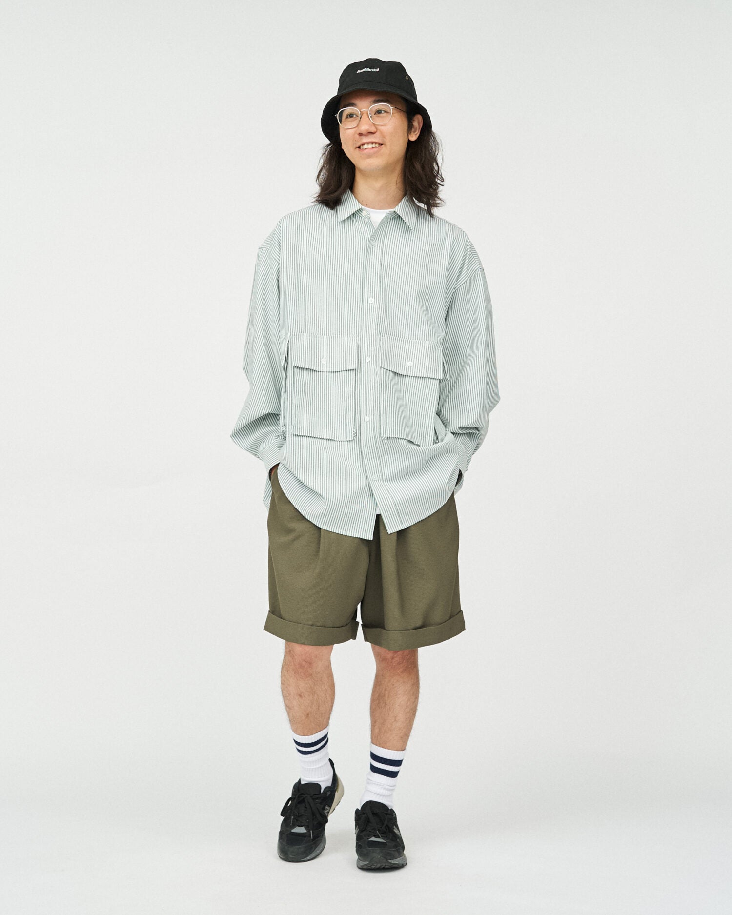 DRY OXFORD FLAP POCKET L/S SHIRT