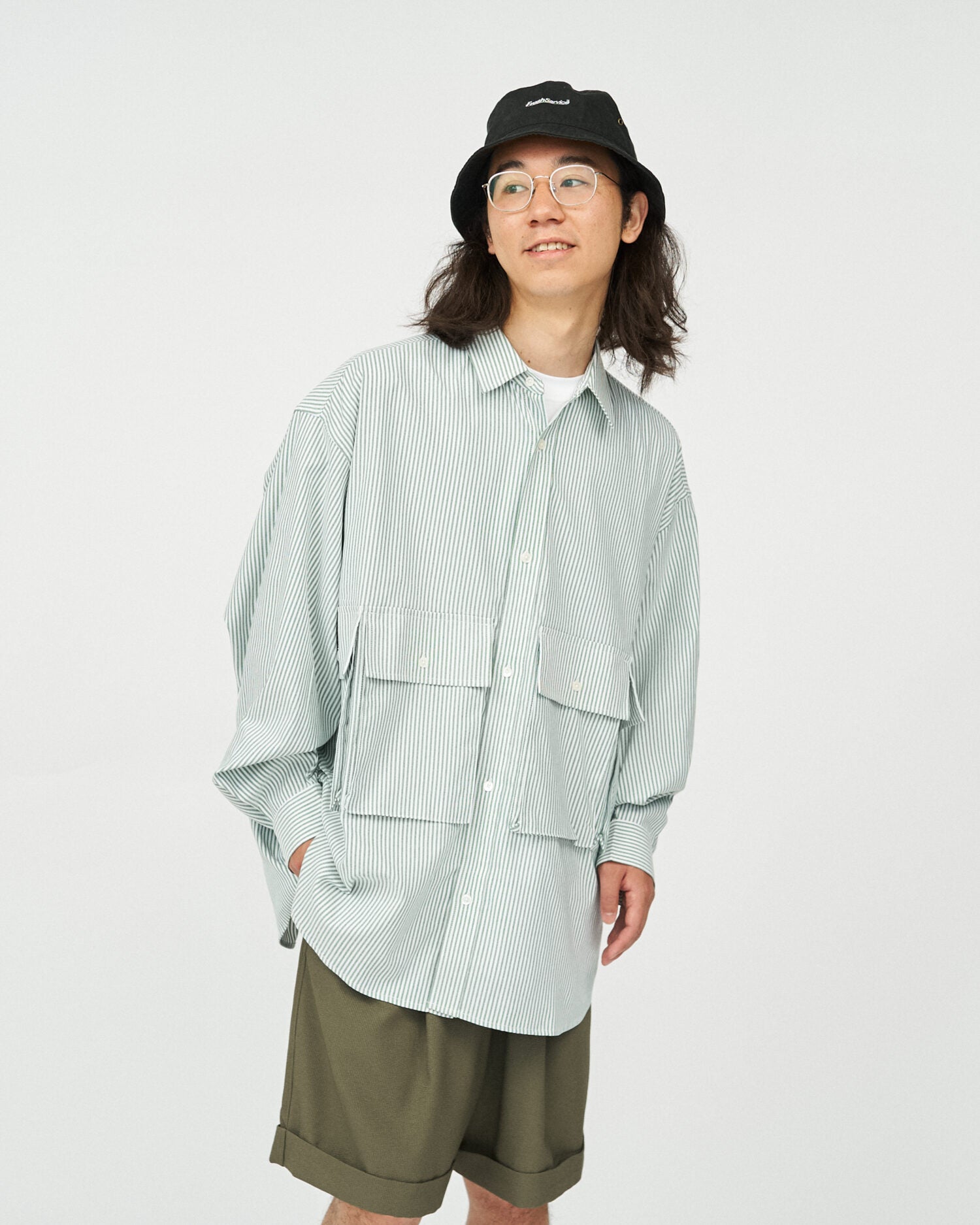 DRY OXFORD FLAP POCKET L/S SHIRT