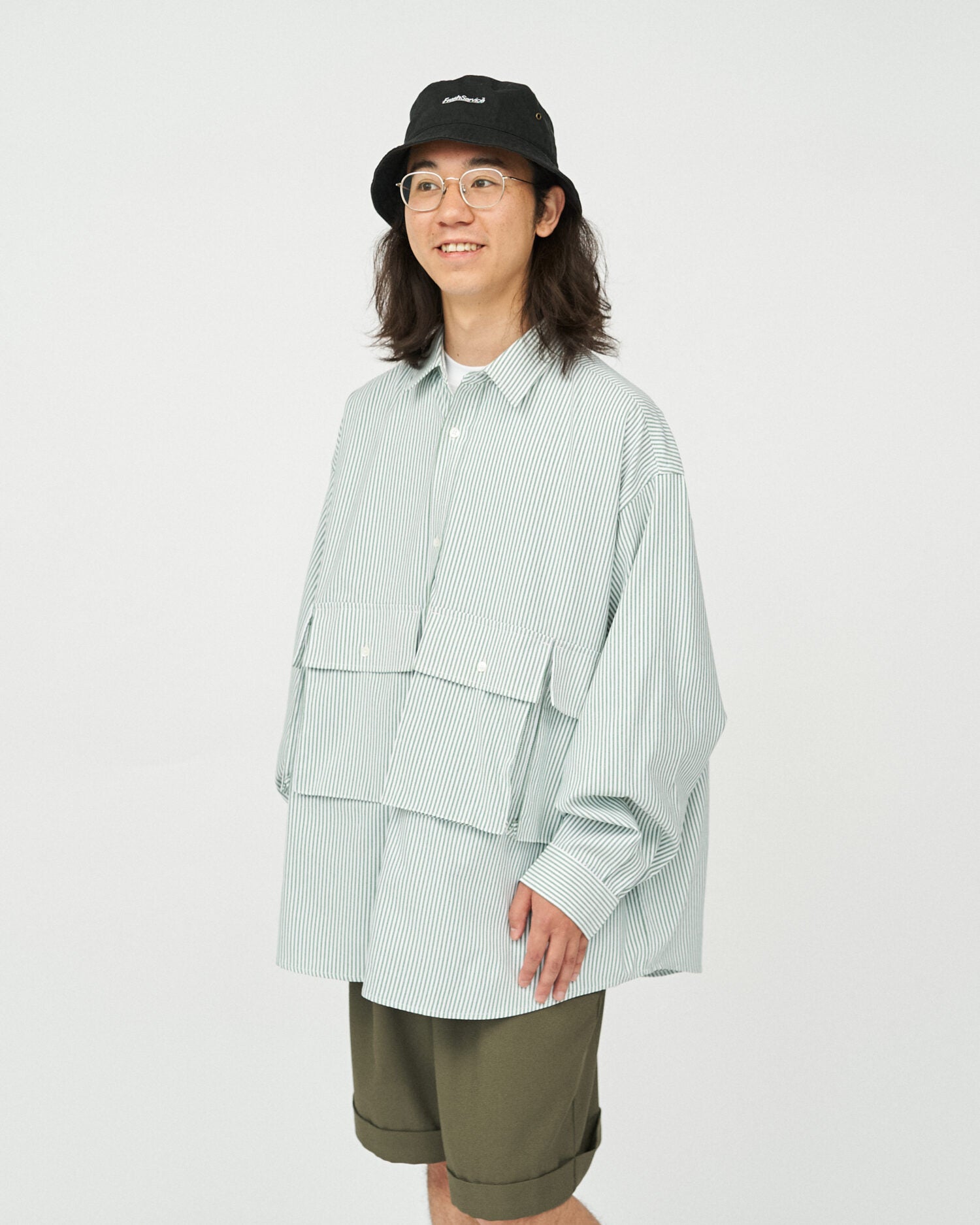 DRY OXFORD FLAP POCKET L/S SHIRT