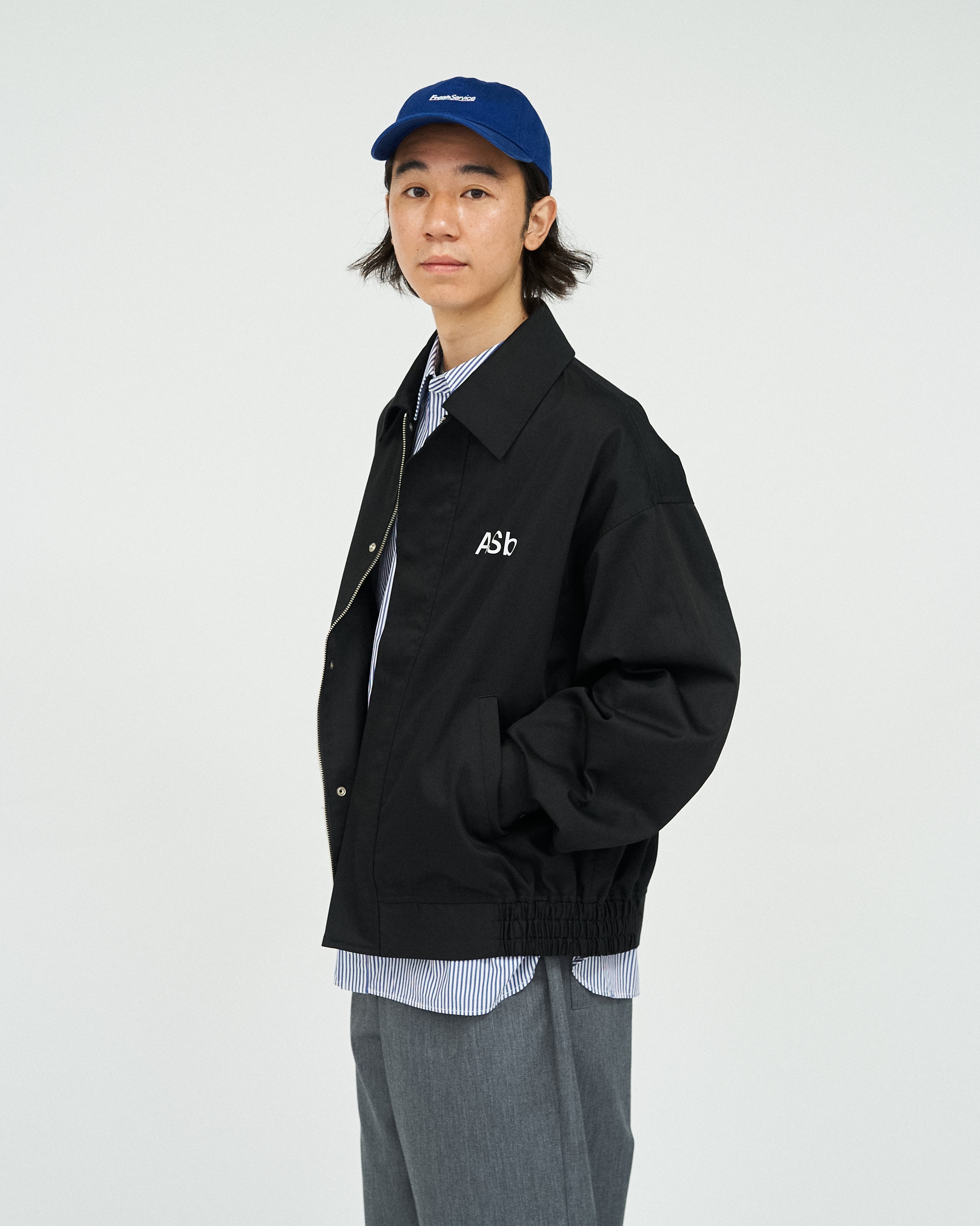 り*こ様 今期新作　AS×FS コーポレートブルゾン　黒 AS×FS CORPORATE BLOUSON “LITHOGRAPH”
