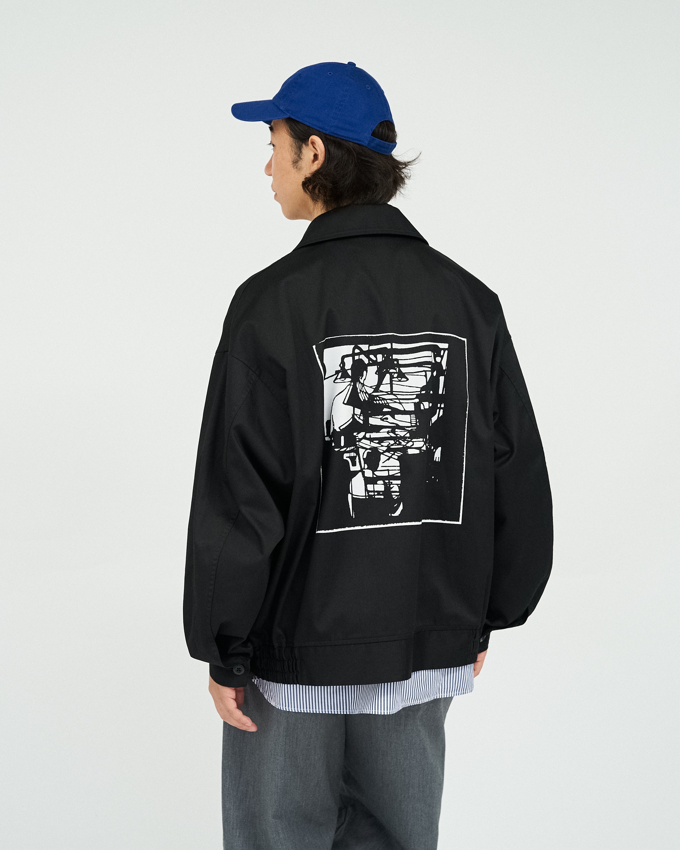り*こ様 今期新作　AS×FS コーポレートブルゾン　黒 AS×FS CORPORATE BLOUSON “LITHOGRAPH”
