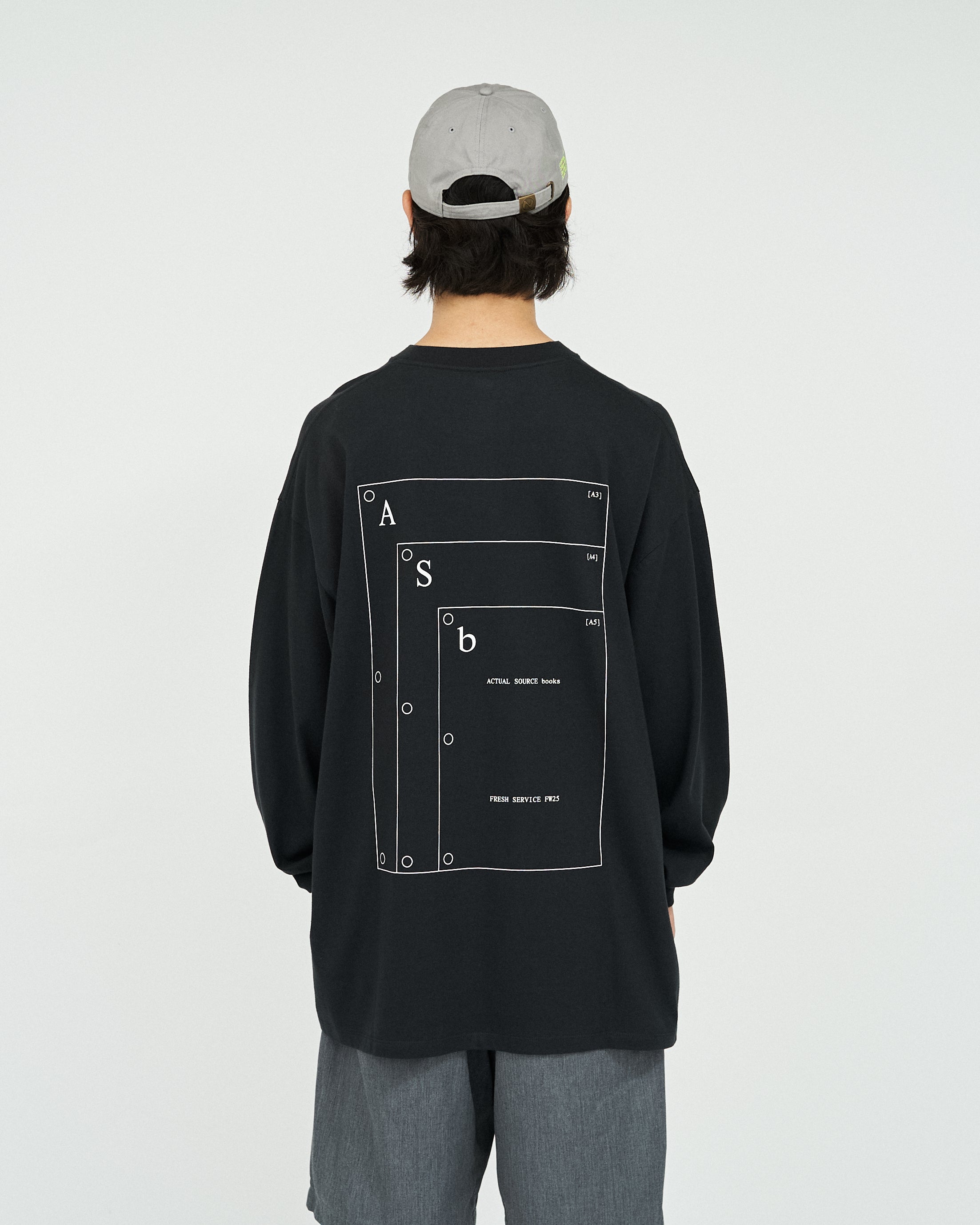 白黒セット fresh service CORPORATE LS TEE AS×FS CORPORATE L/S TEE “A-SERIES”