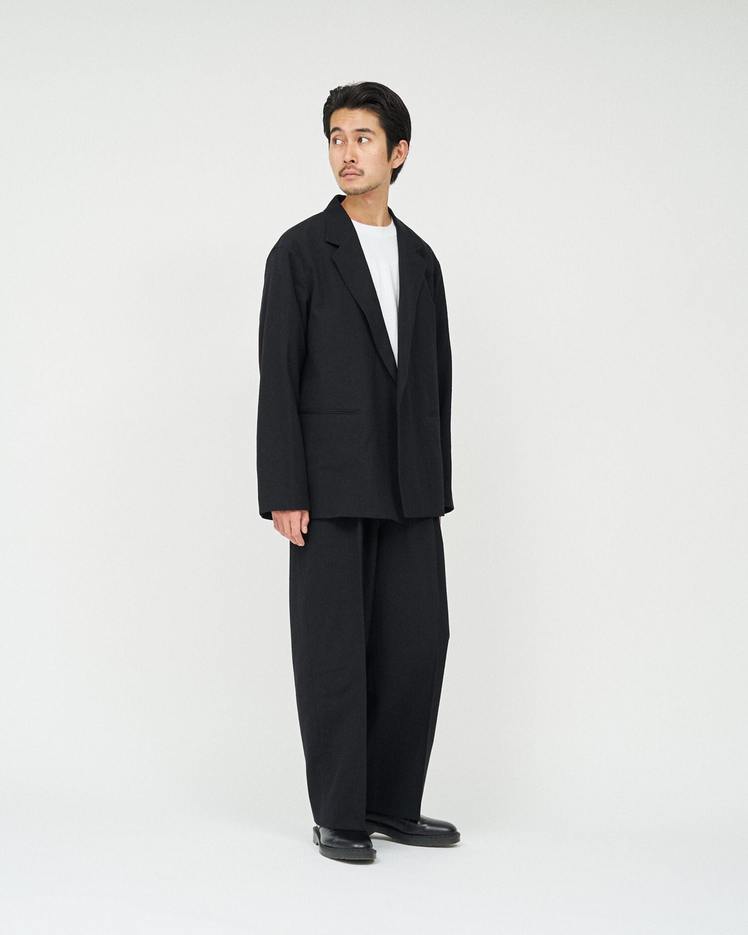 blurhms for FreshService Wool Gabardine Wide Easy Slacks FS