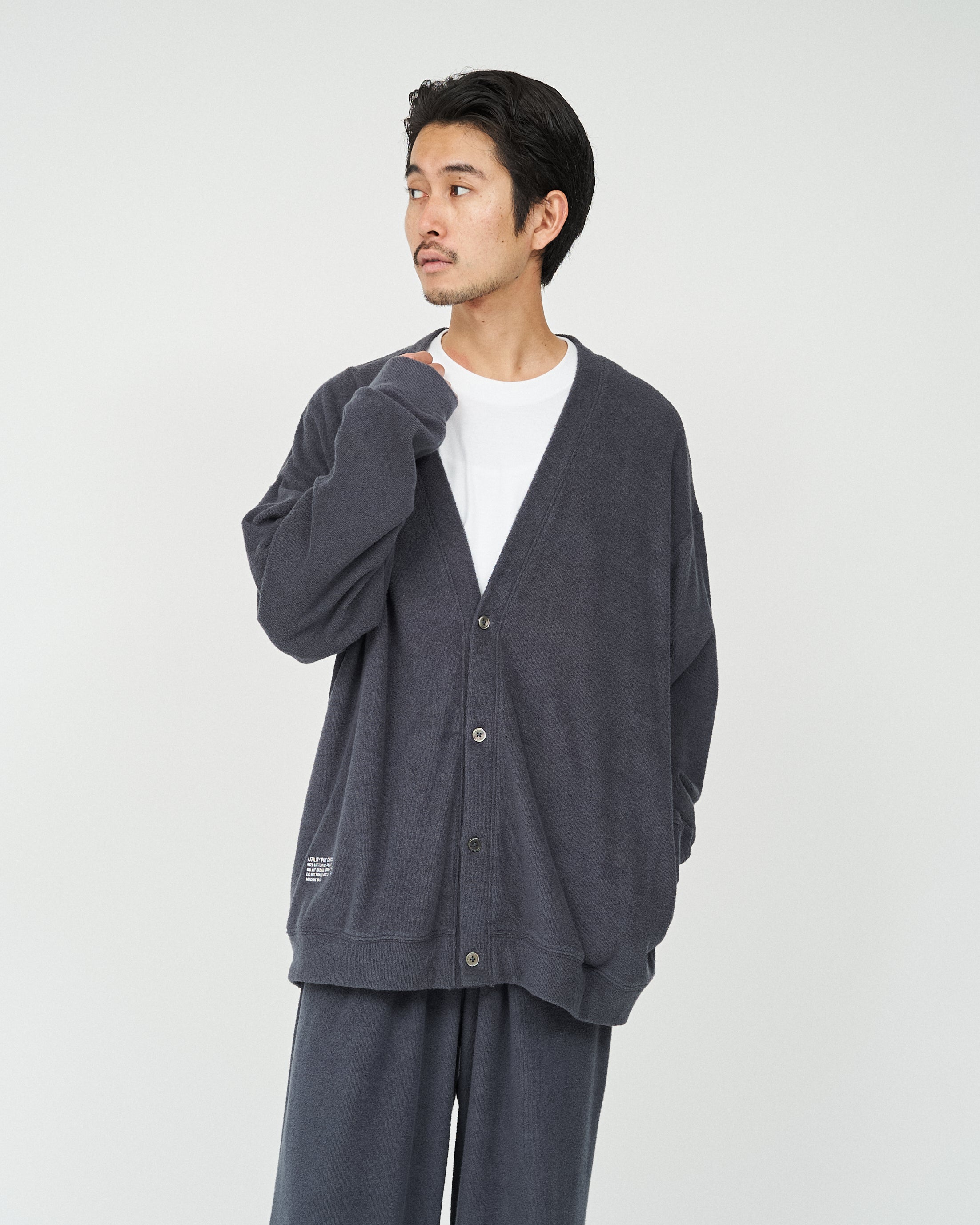 UTILITY PILE CARDIGAN SET-UP