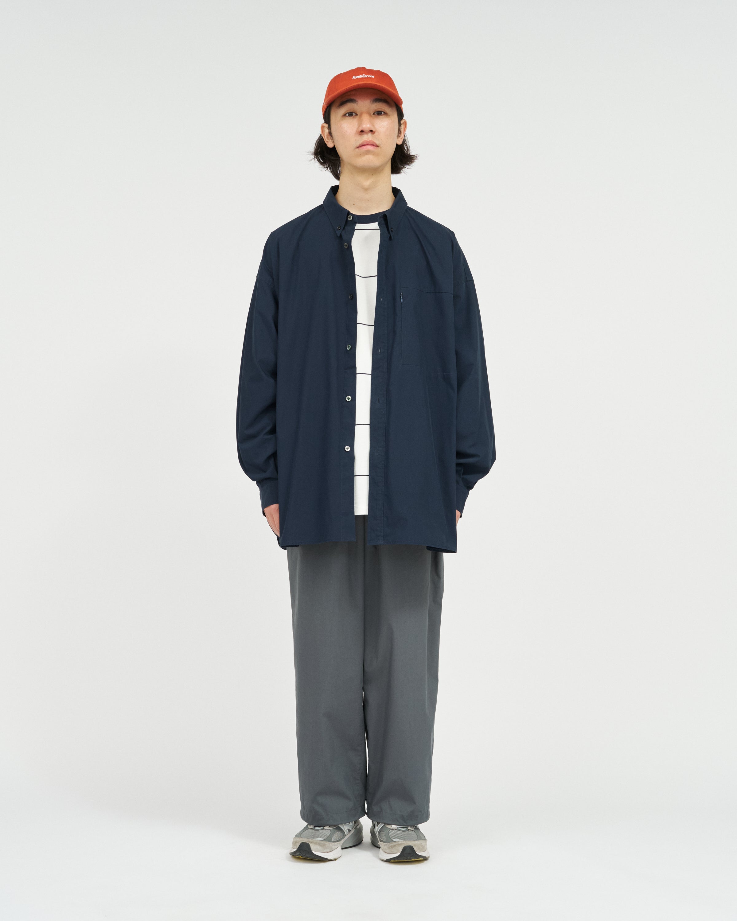 【ブラック（01）】Typewriter L/S Shirt SOLOTEX® TYPEWRITER UTILITY L/S B.D SHIRT