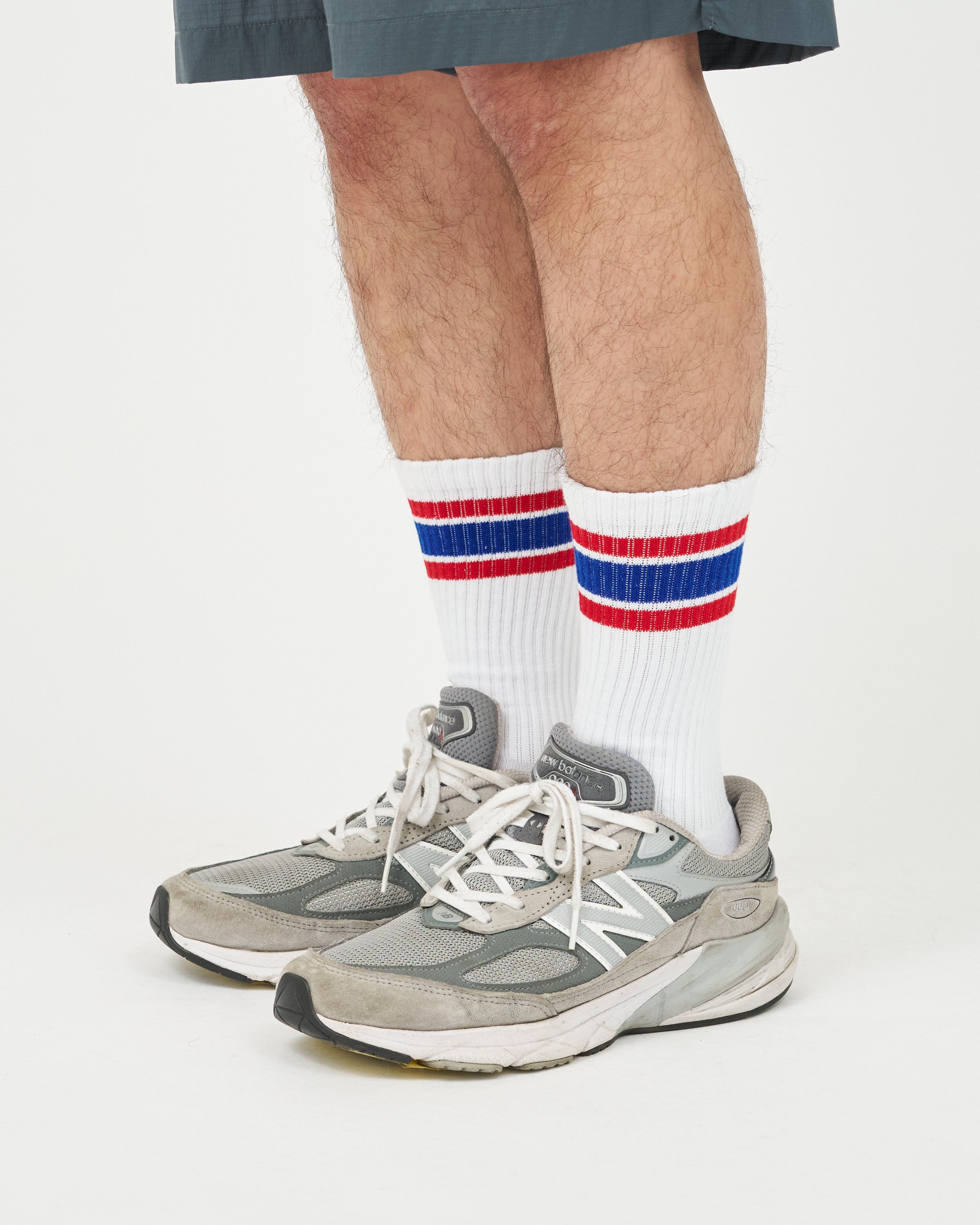 2-PACK MULTI STRIPE CREW SOCKS