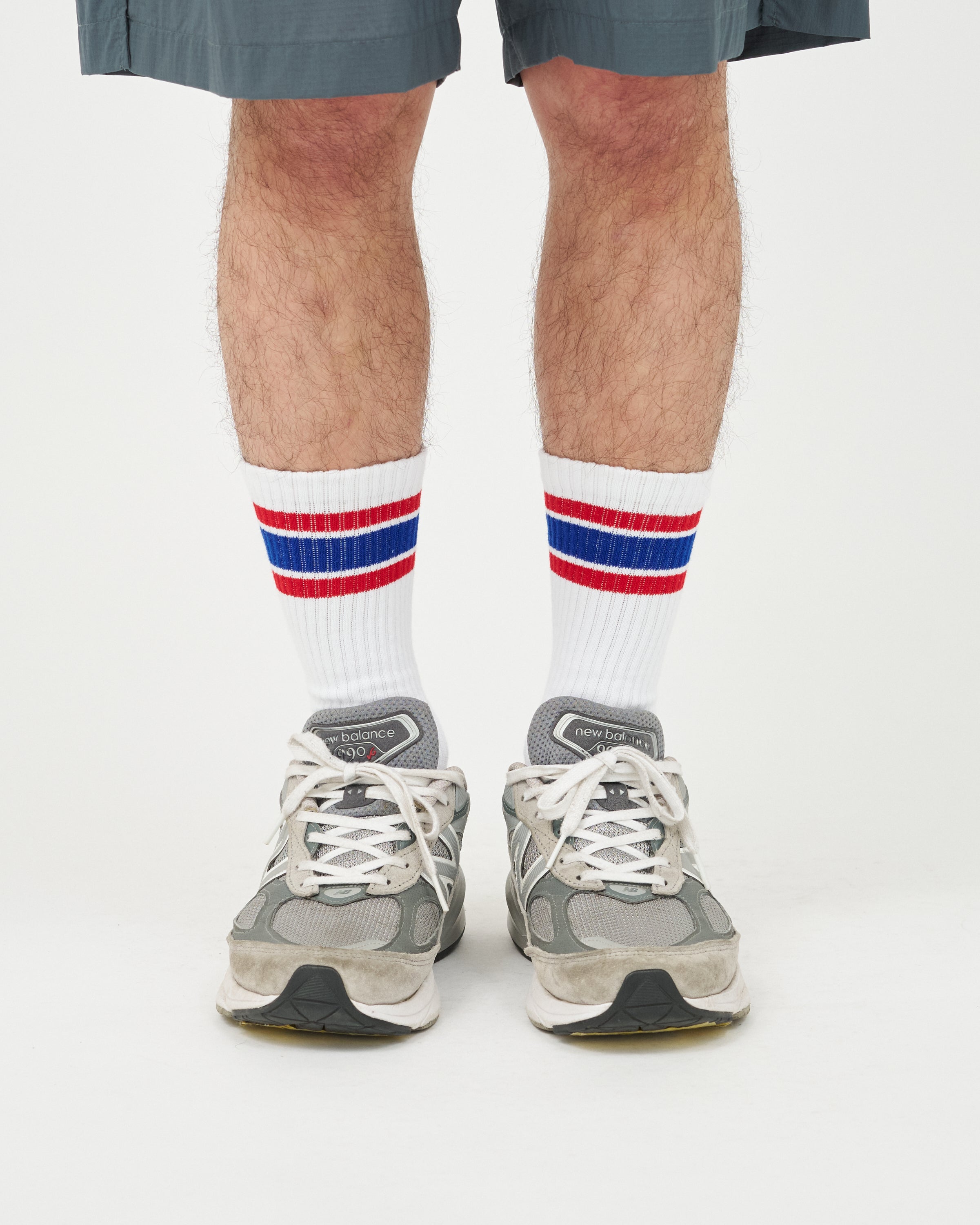 2-PACK MULTI STRIPE CREW SOCKS