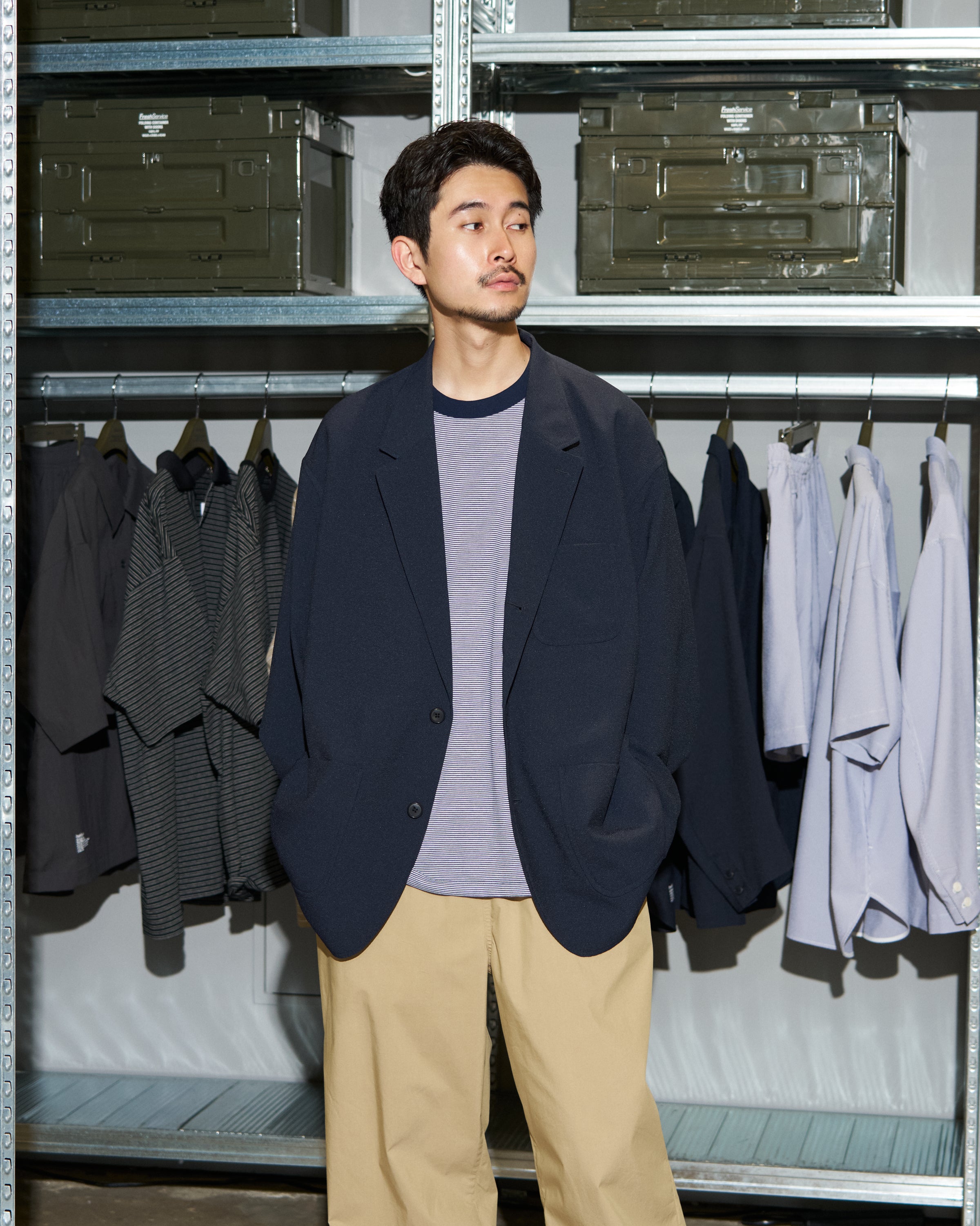 【6/13(土)発売】【LIMITED】SEERSUCKER STRIPE BLAZER