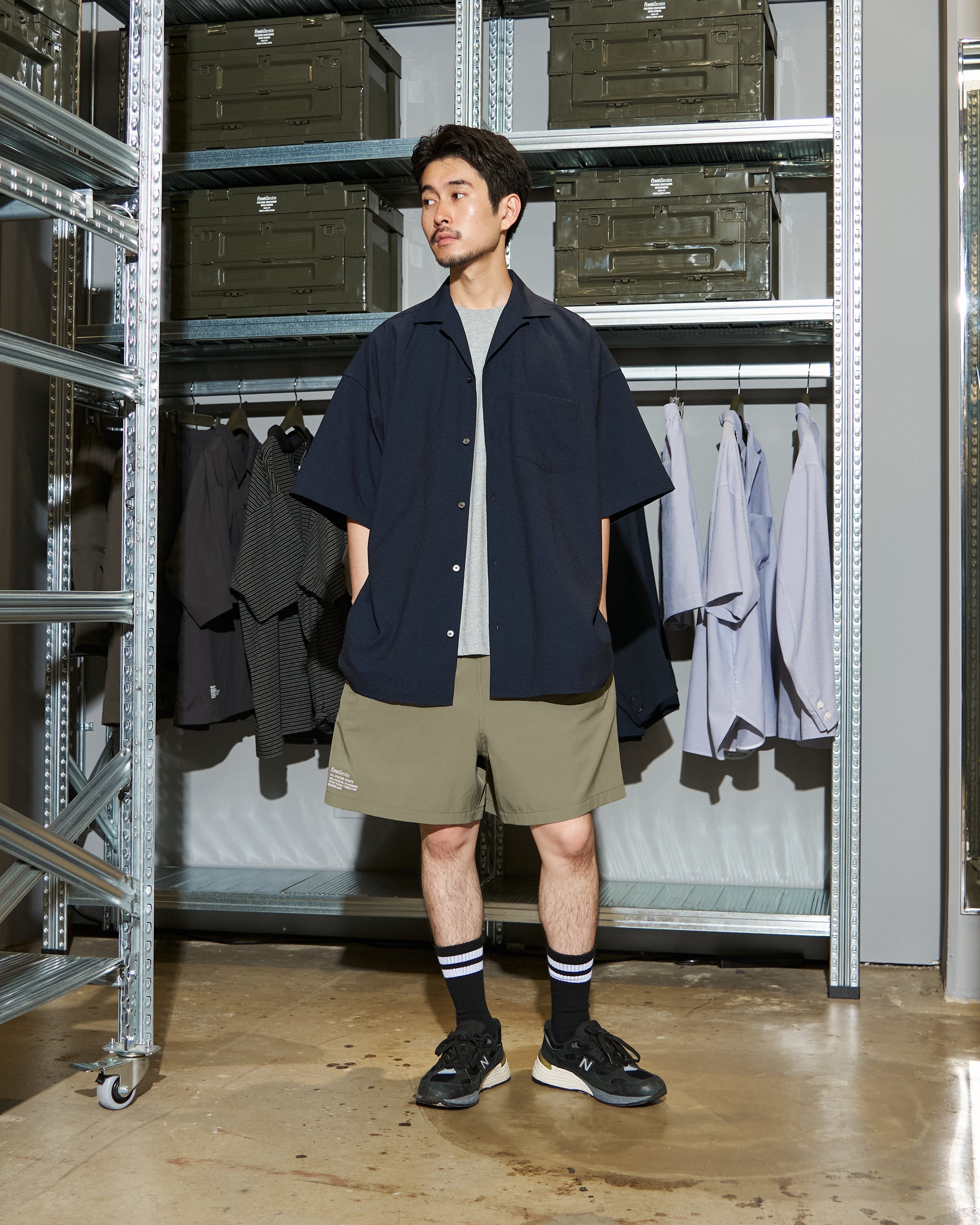 【6/13(土)発売】【LIMITED】SEERSUCKER STRIPE OPEN COLLAR SHIRT