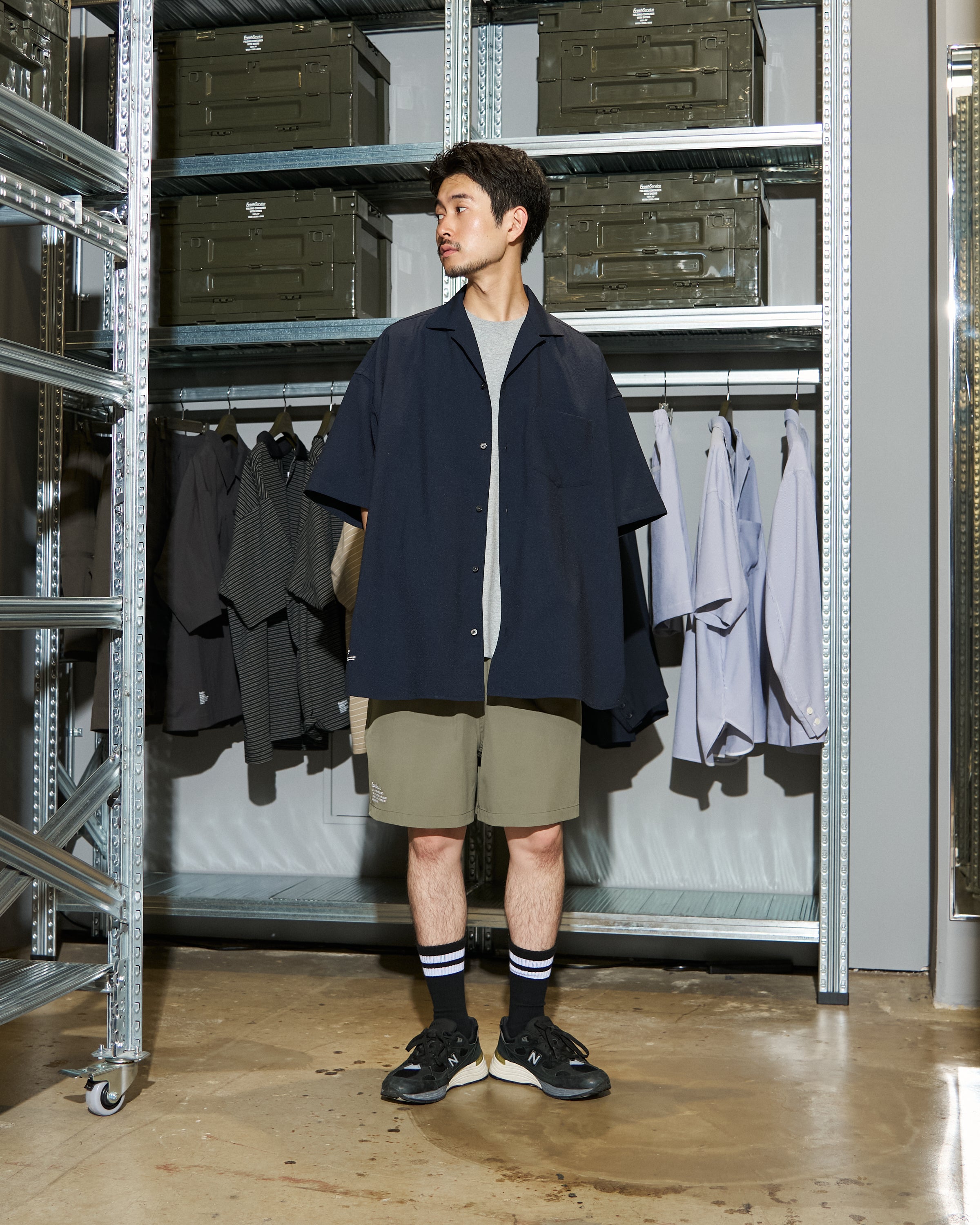 【6/13(土)発売】【LIMITED】SEERSUCKER STRIPE OPEN COLLAR SHIRT