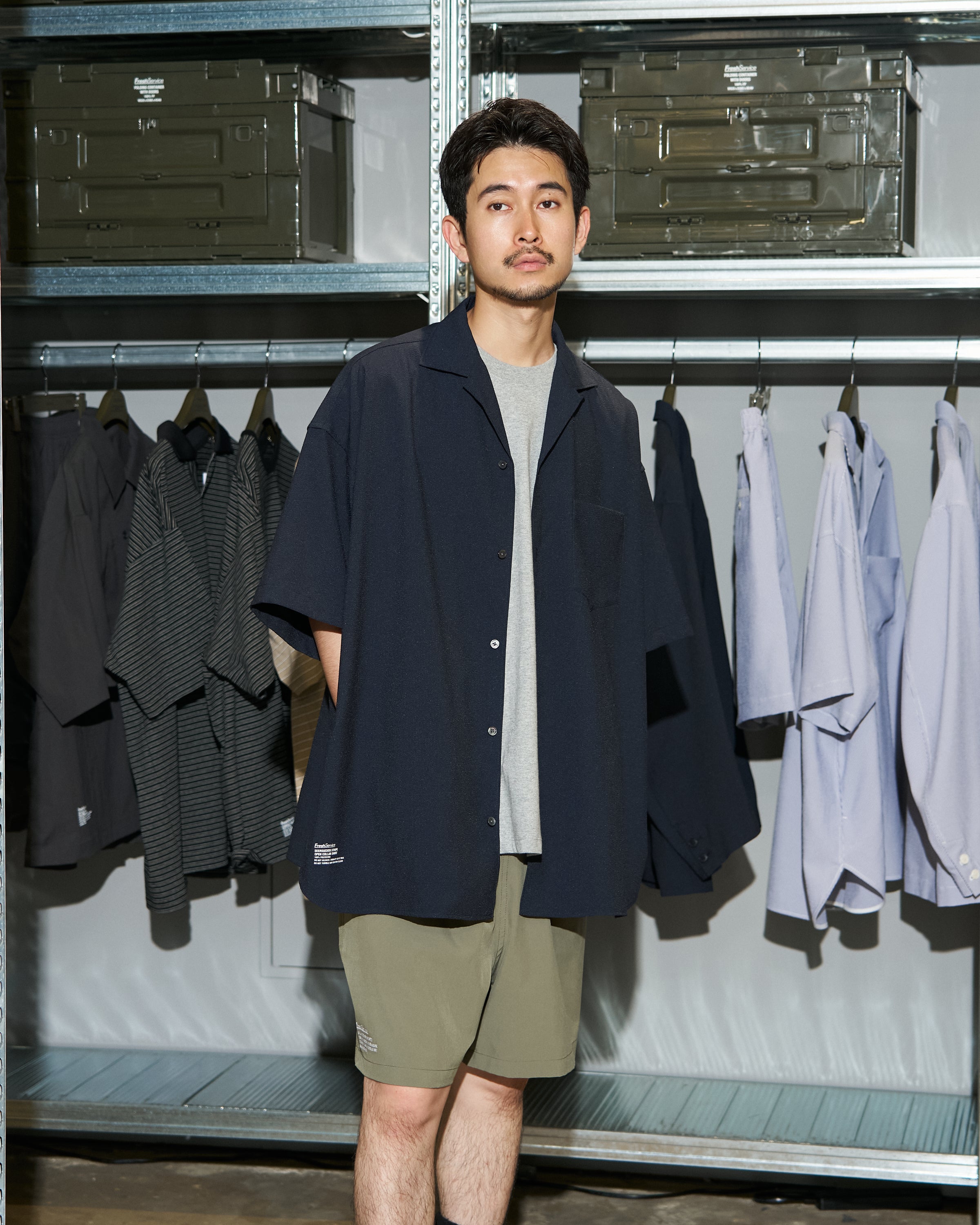 【6/13(土)発売】【LIMITED】SEERSUCKER STRIPE OPEN COLLAR SHIRT