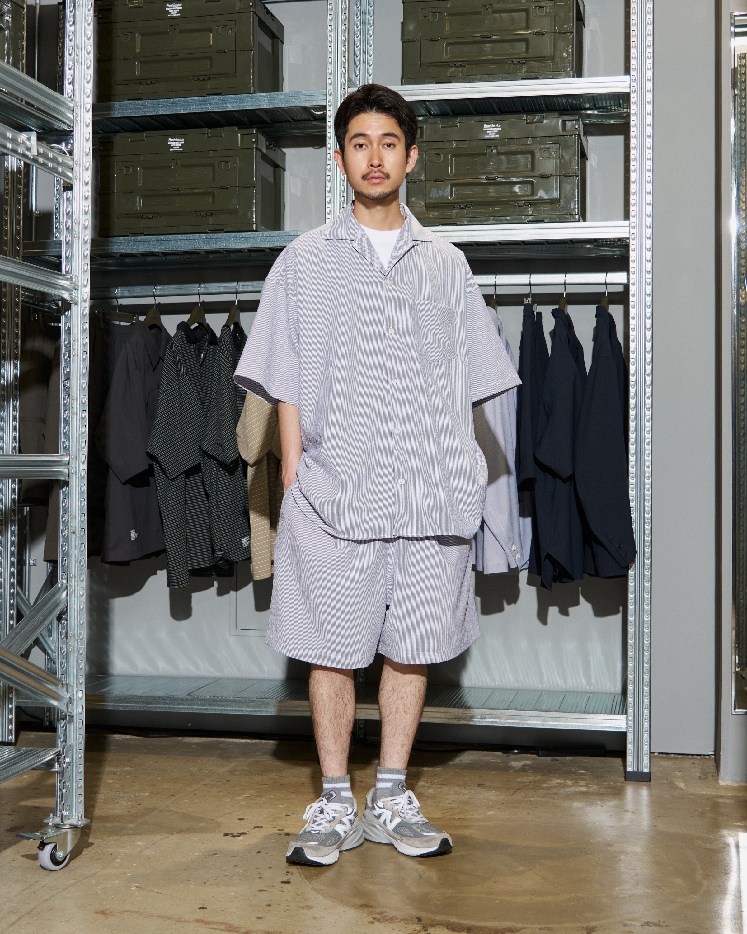 【6/13(土)発売】【LIMITED】SEERSUCKER STRIPE EASY SHORTS