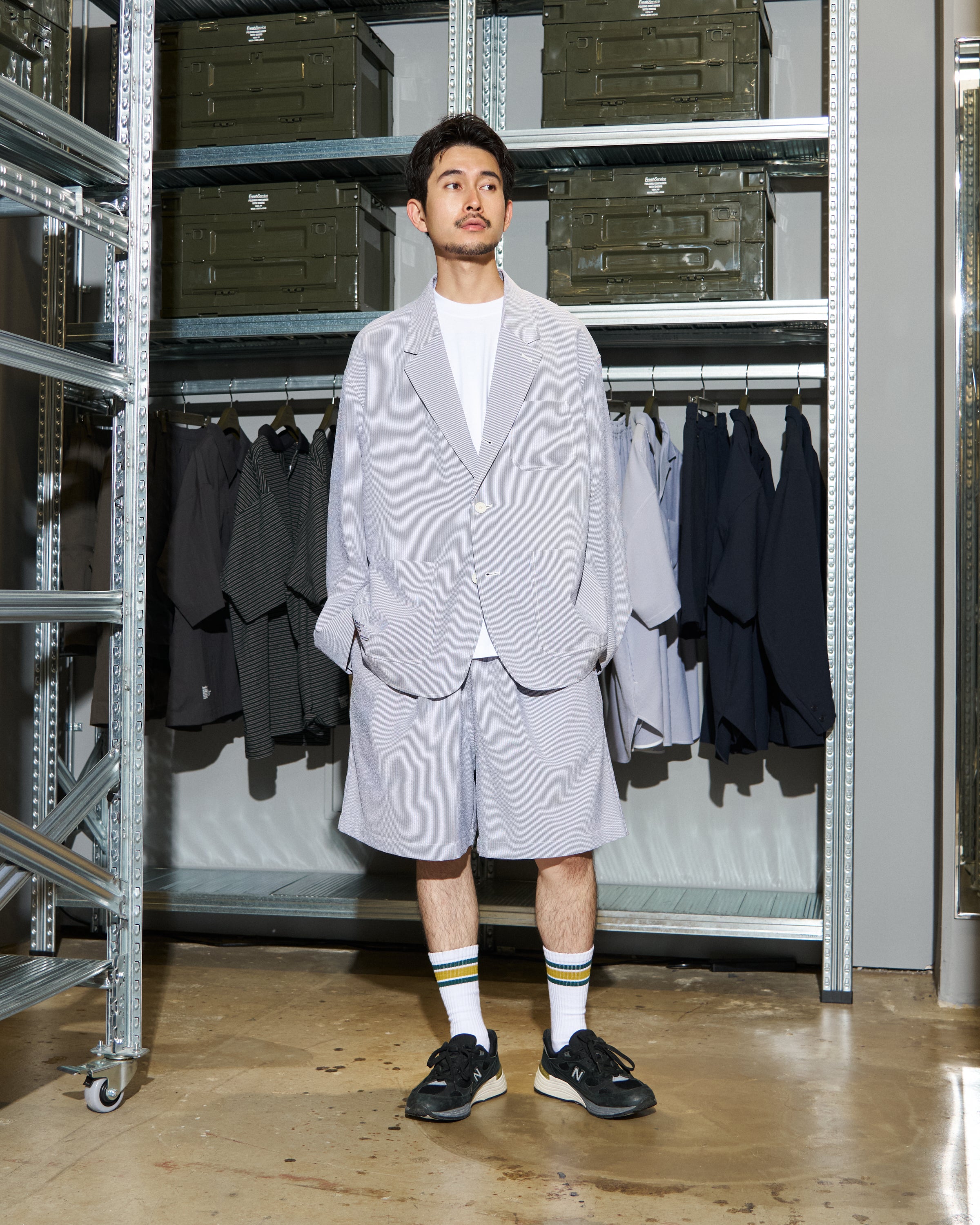 【6/13(土)発売】【LIMITED】SEERSUCKER STRIPE EASY SHORTS