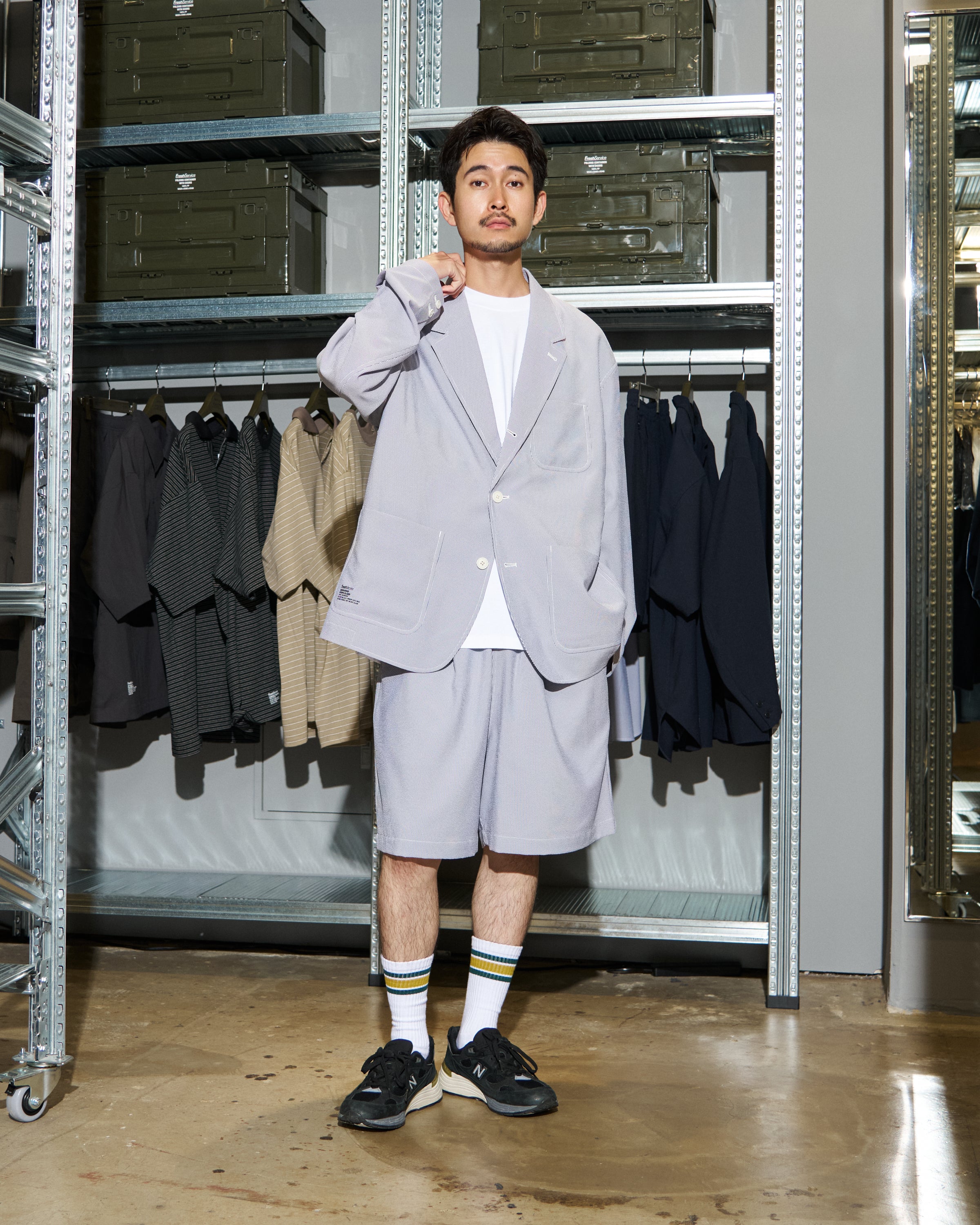 【6/13(土)発売】【LIMITED】SEERSUCKER STRIPE BLAZER