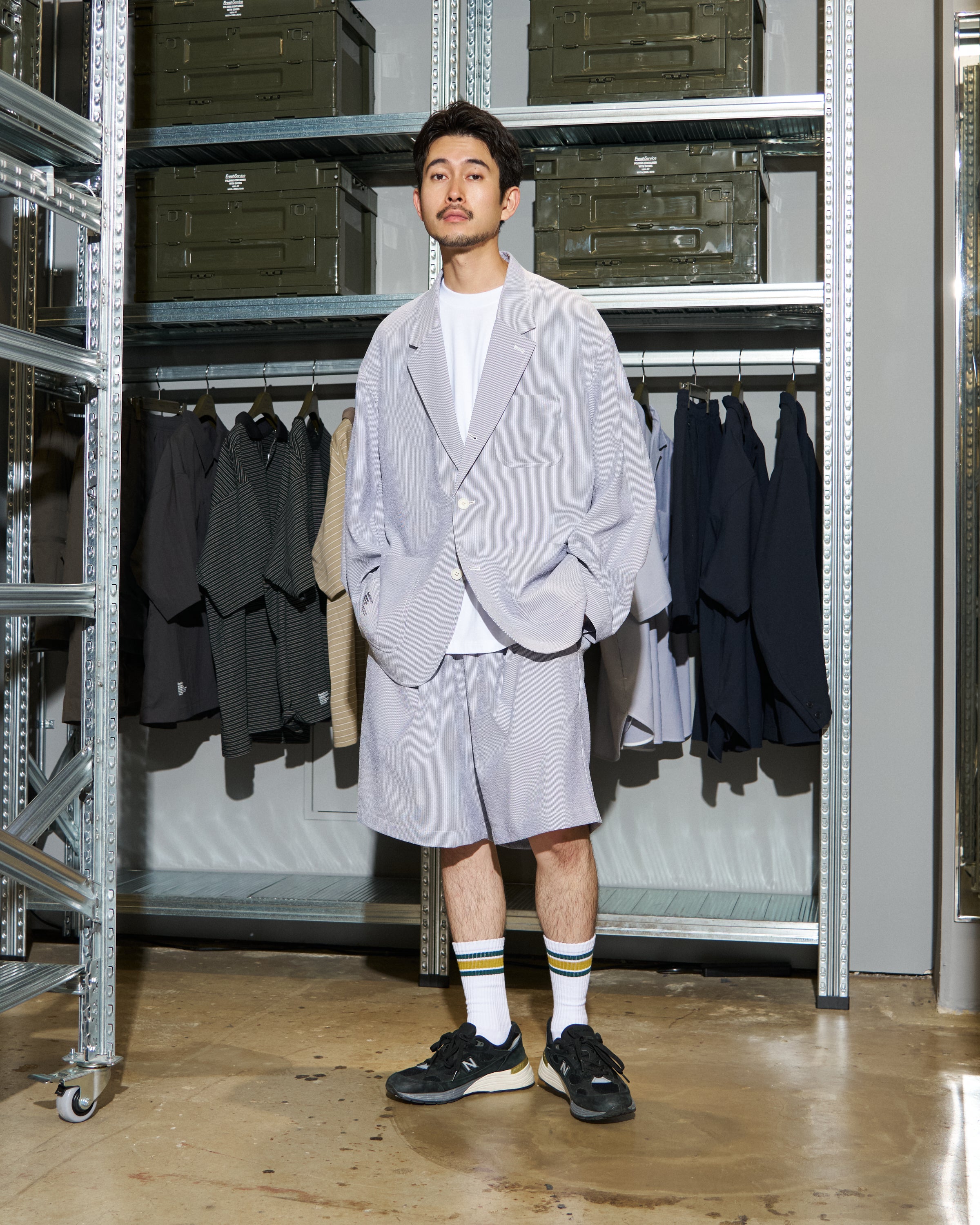 【6/13(土)発売】【LIMITED】SEERSUCKER STRIPE BLAZER