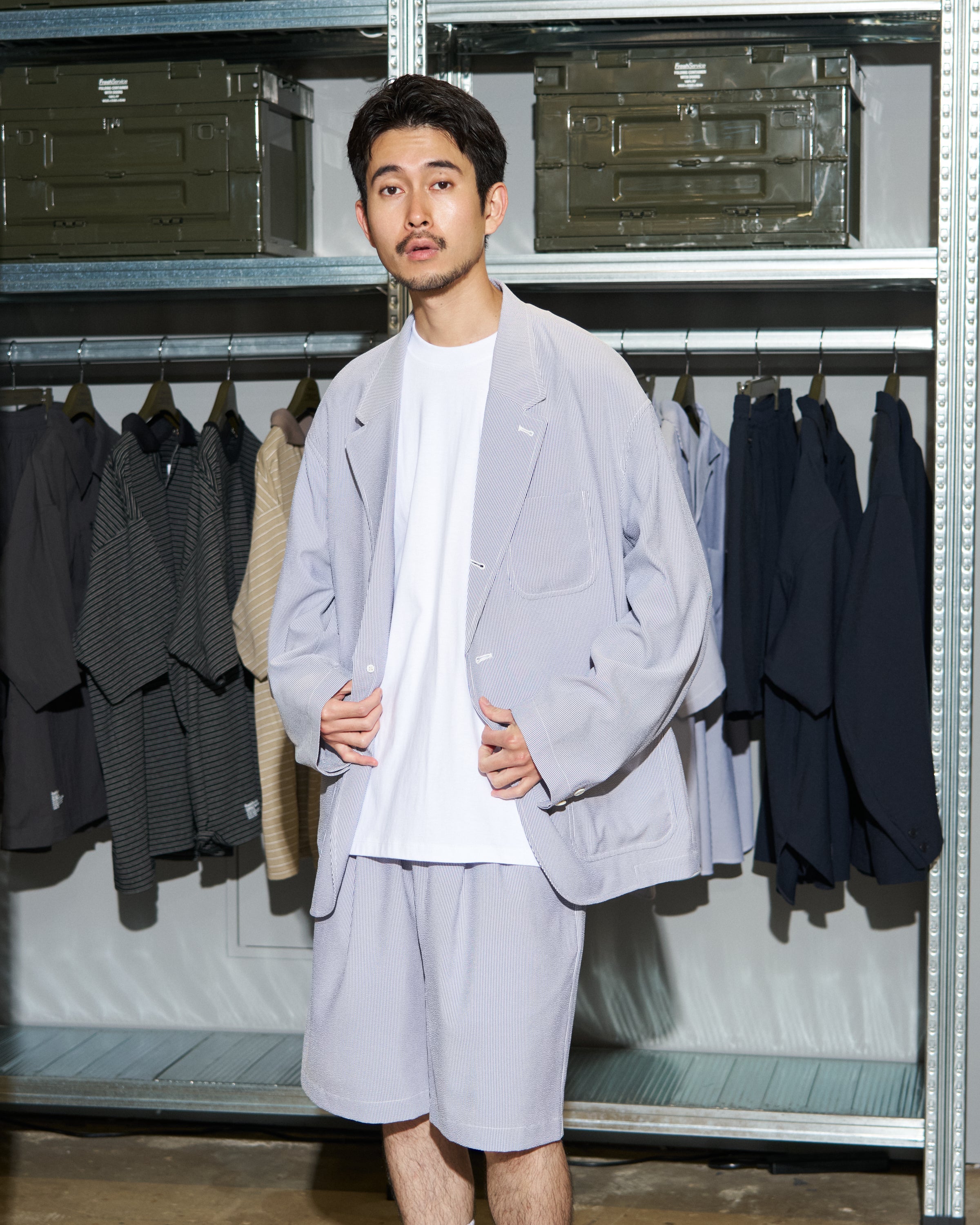 【6/13(土)発売】【LIMITED】SEERSUCKER STRIPE BLAZER