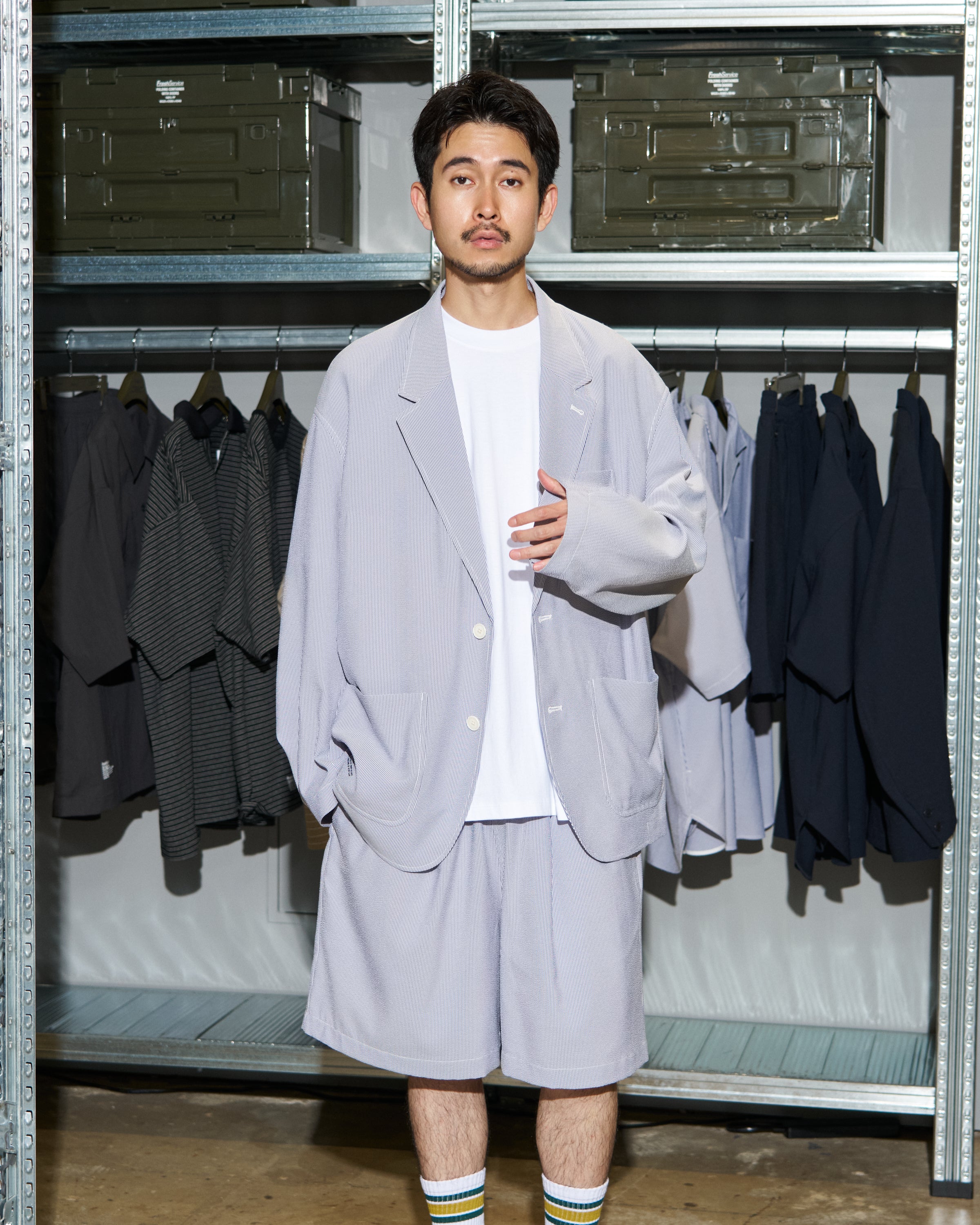 【6/13(土)発売】【LIMITED】SEERSUCKER STRIPE BLAZER