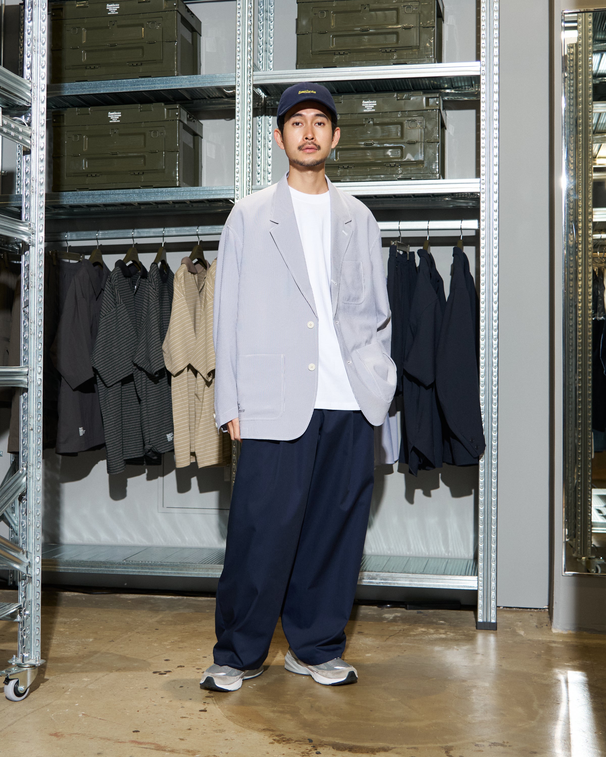 【6/13(土)発売】【LIMITED】SEERSUCKER STRIPE BLAZER