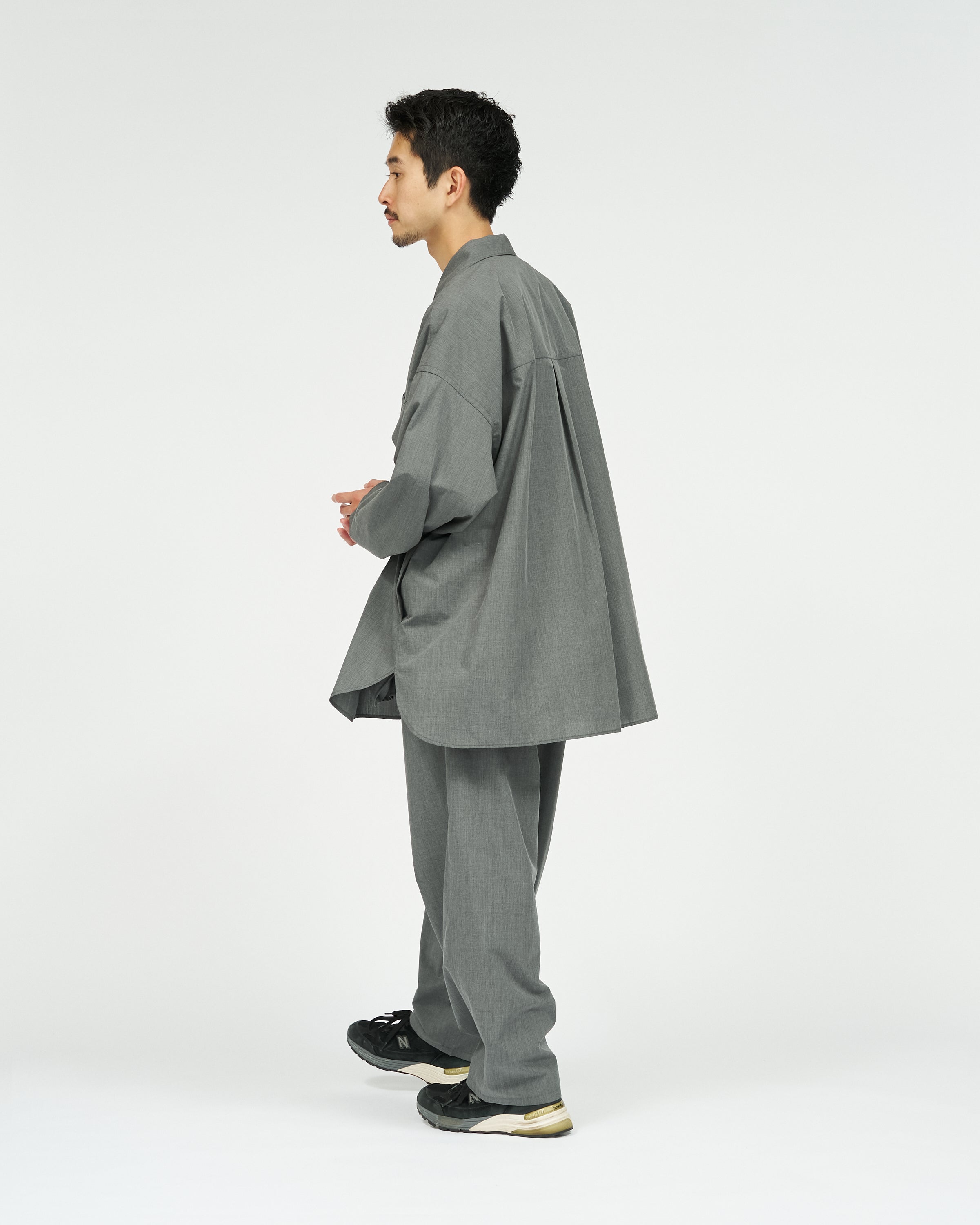 【8/22(土)発売】AIR POPLIN  OPEN COLLAR SHIRT