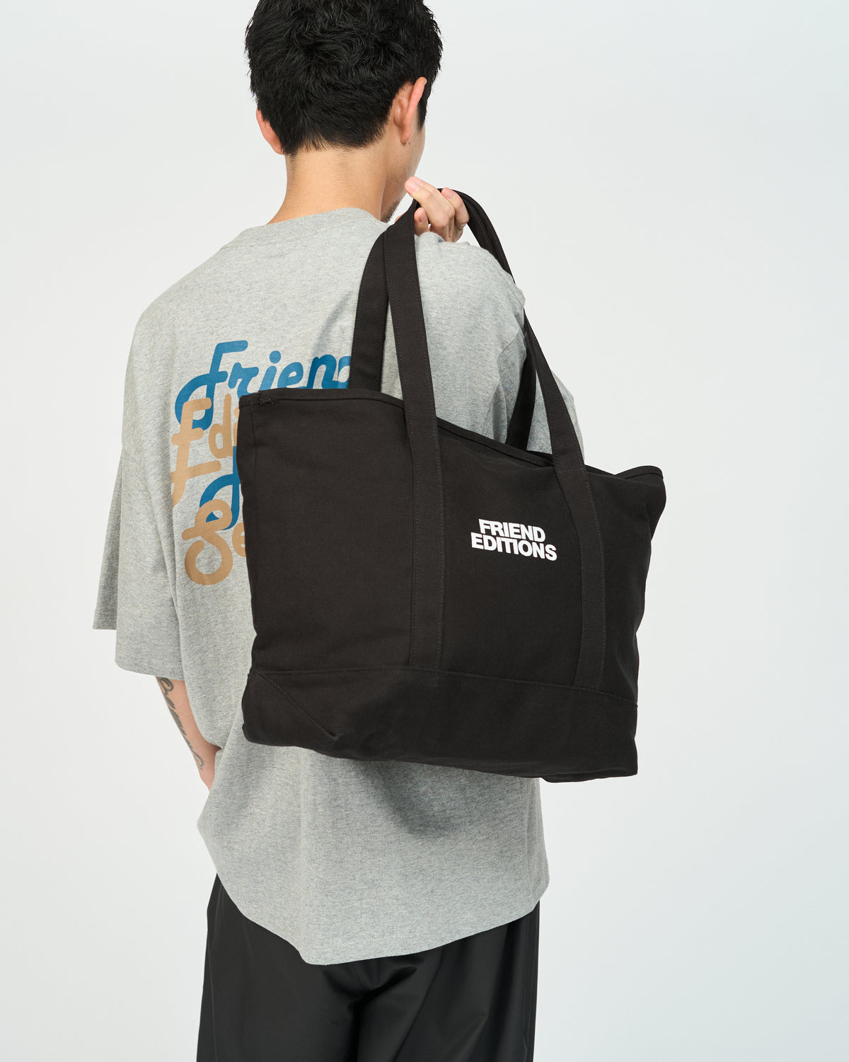 UTILITY CANVAS TOTE ”FE MONOGRAM”